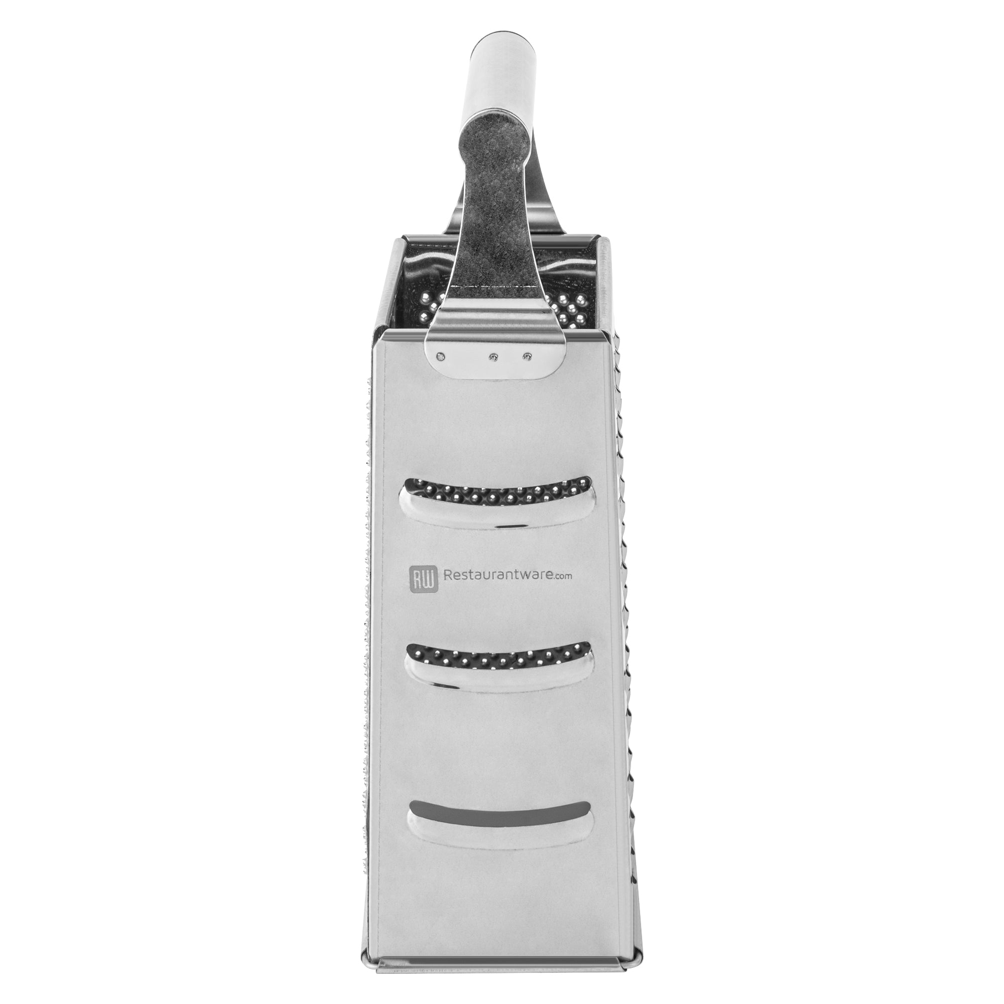 Met Lux Stainless Steel Heavy-Duty Four-Sided Cheese Grater - 4 1/4" x 3 1/4" x 10" - 1 count box