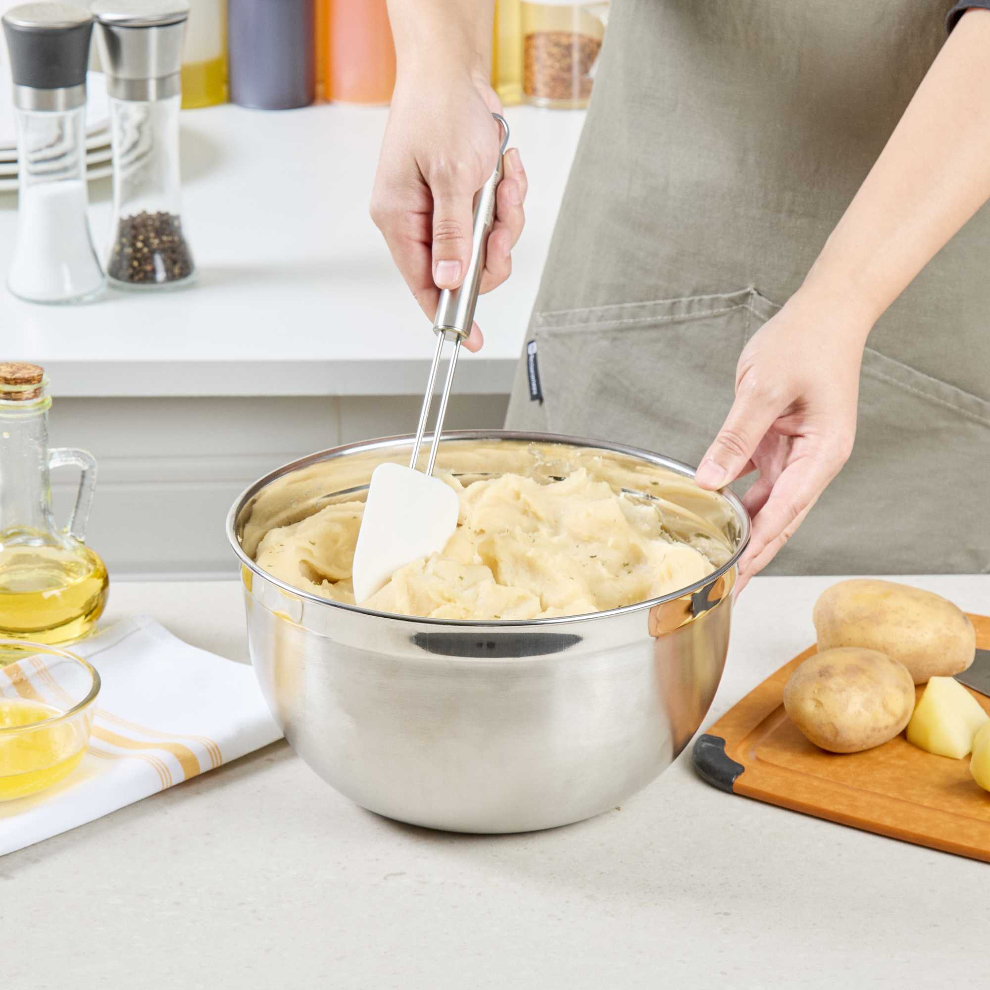 Met Lux 6 qt Stainless Steel Premium German Mixing Bowl - 1 count box