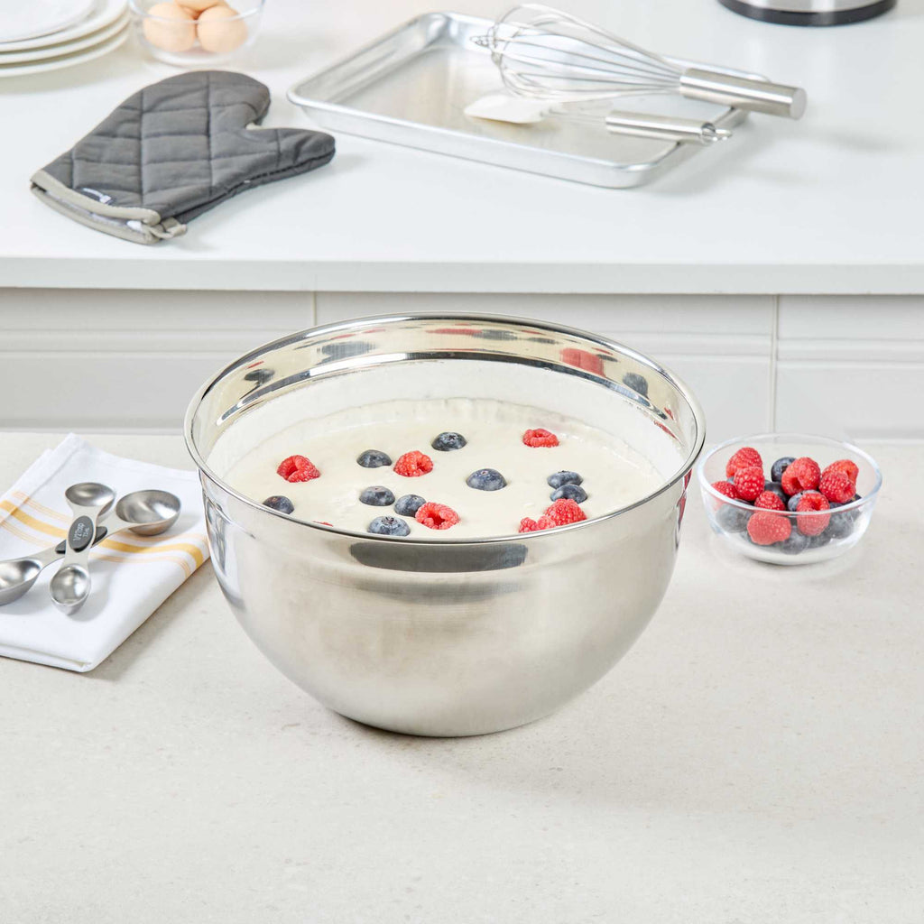Met Lux 9 qt Stainless Steel Premium German Mixing Bowl - 1 count box