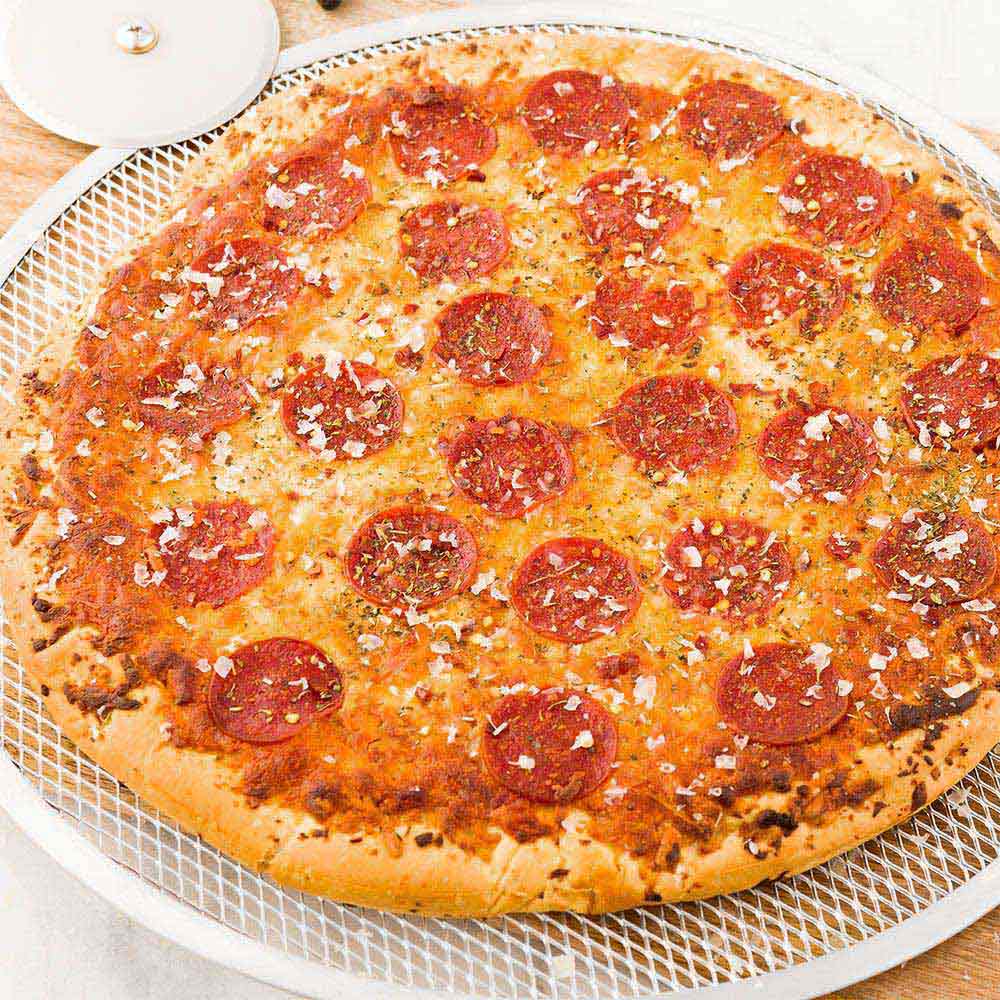 Met Lux Aluminum Mesh Pizza Screen - 16" x 16" - 1 count box