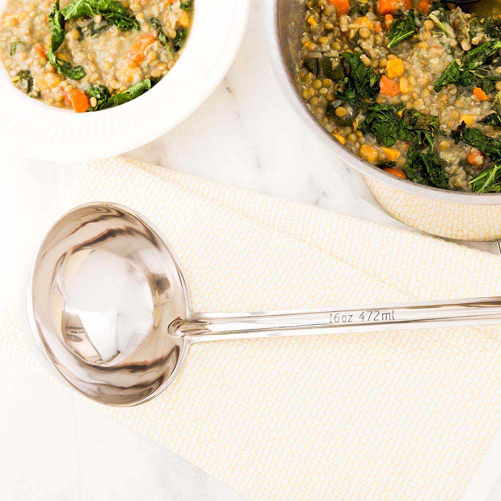 Met Lux 16 oz Stainless Steel Serving Ladle - One-Piece - 1 count box