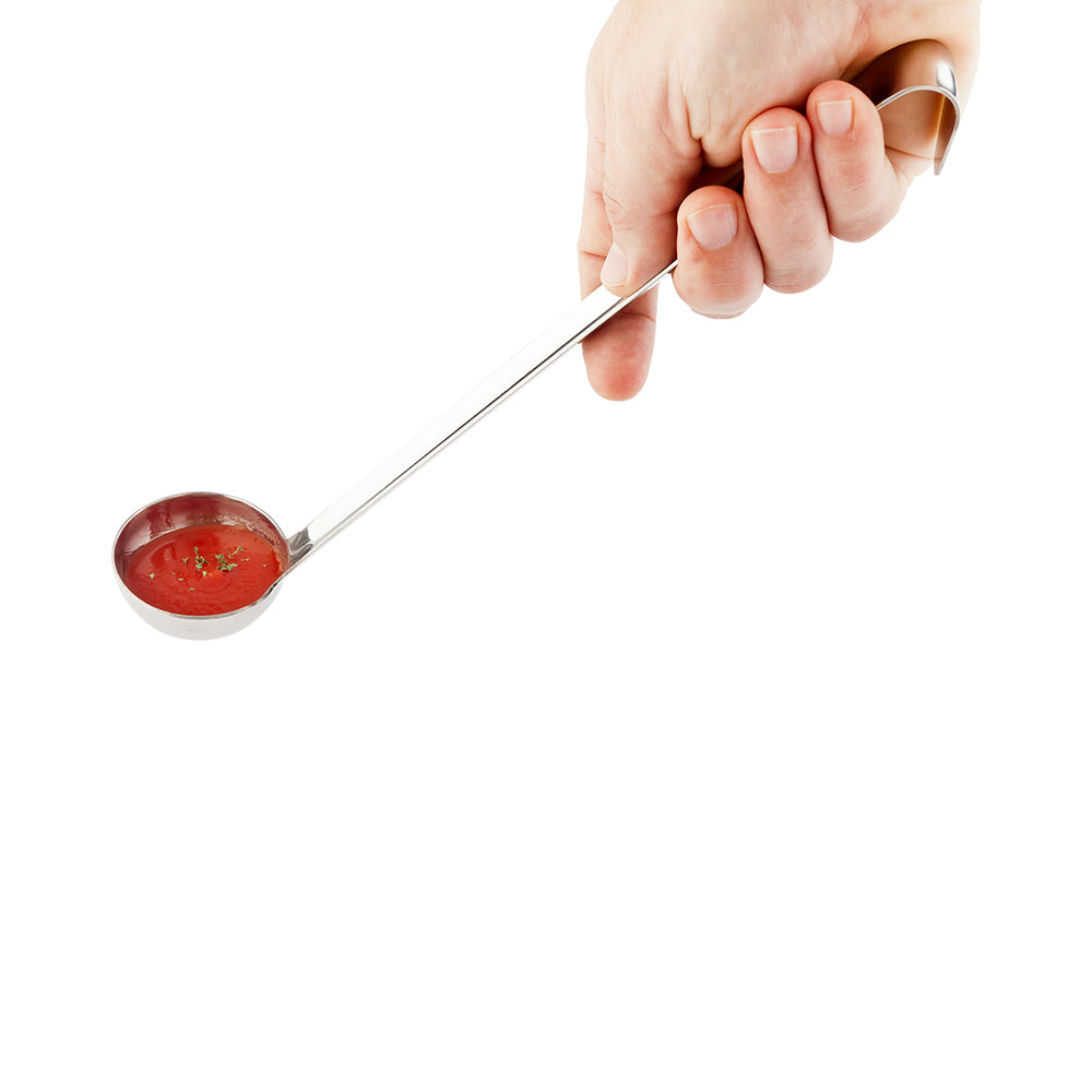 Met Lux 2 oz Stainless Steel Heavy-Duty Serving Ladle - One-Piece - 1 count box