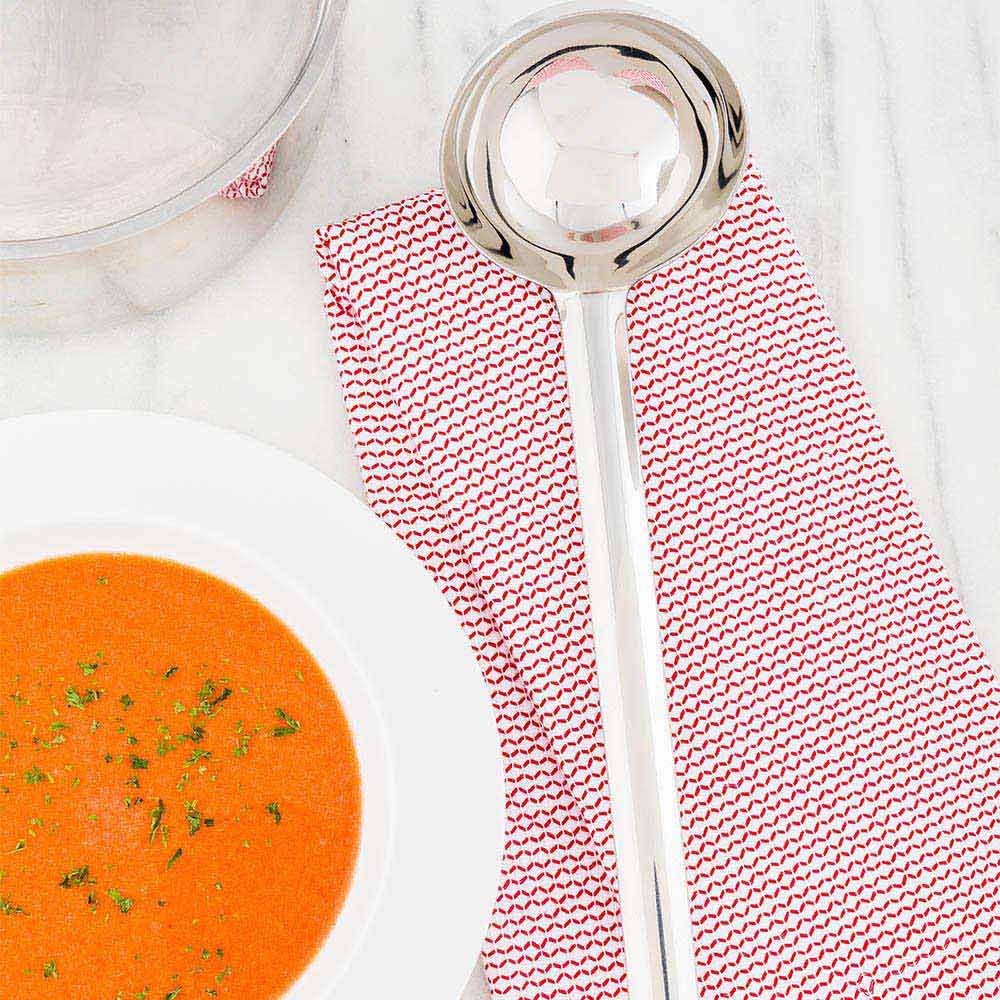 Met Lux 8 oz Stainless Steel Heavy-Duty Serving Ladle - One-Piece - 1 count box