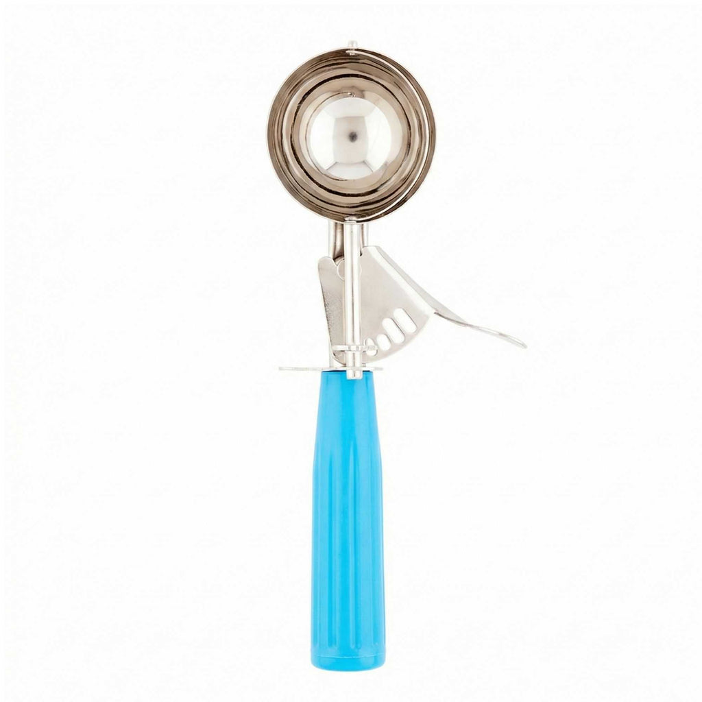 Met Lux 2 oz Stainless Steel #16 Portion Scoop - with Blue Handle - 1 count box