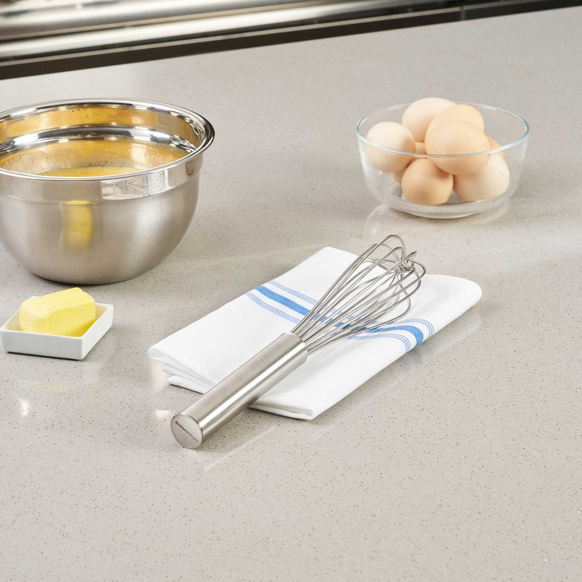 Met Lux Stainless Steel French Whisk - 12" - 1 count box