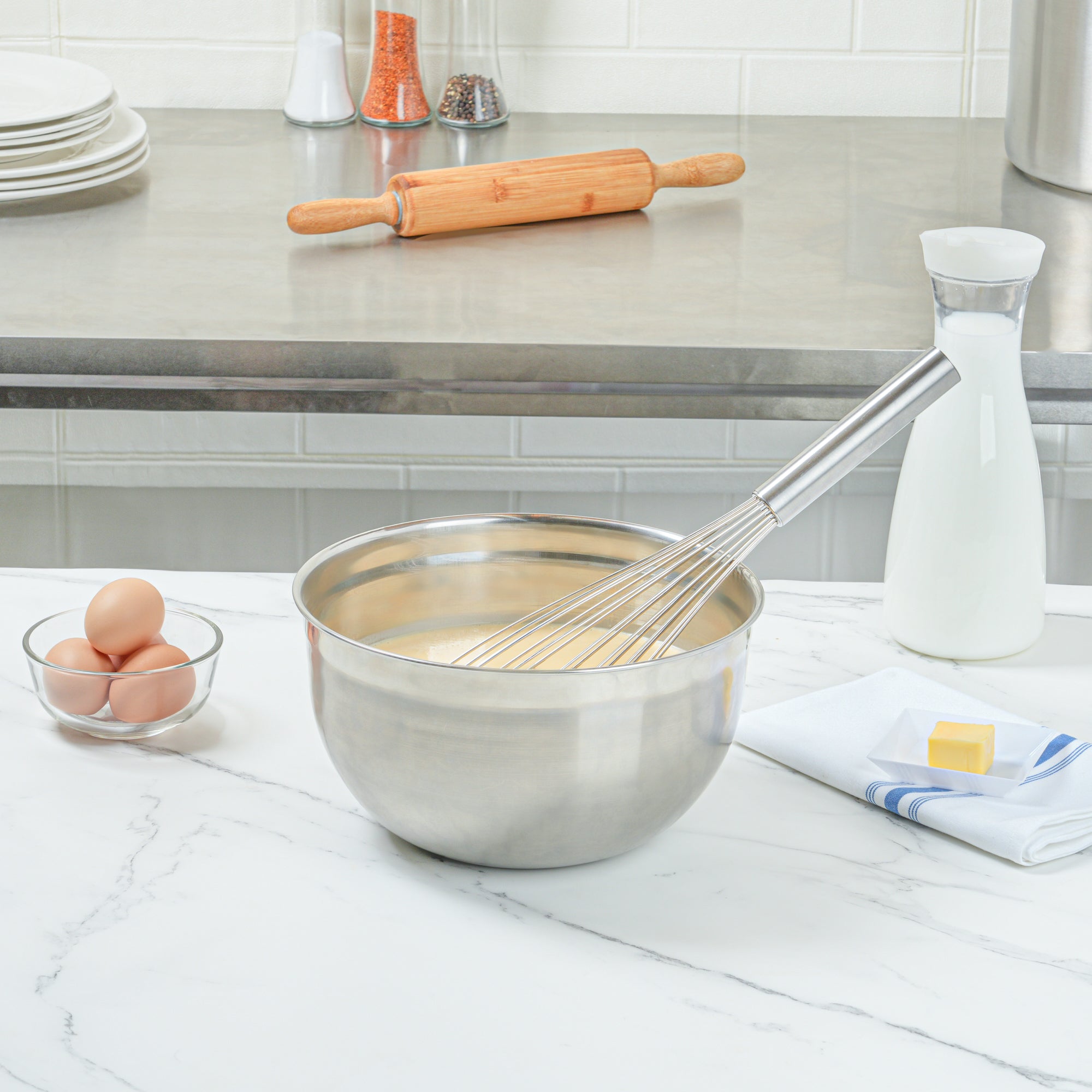 Met Lux Stainless Steel French Whisk - 16" - 1 count box