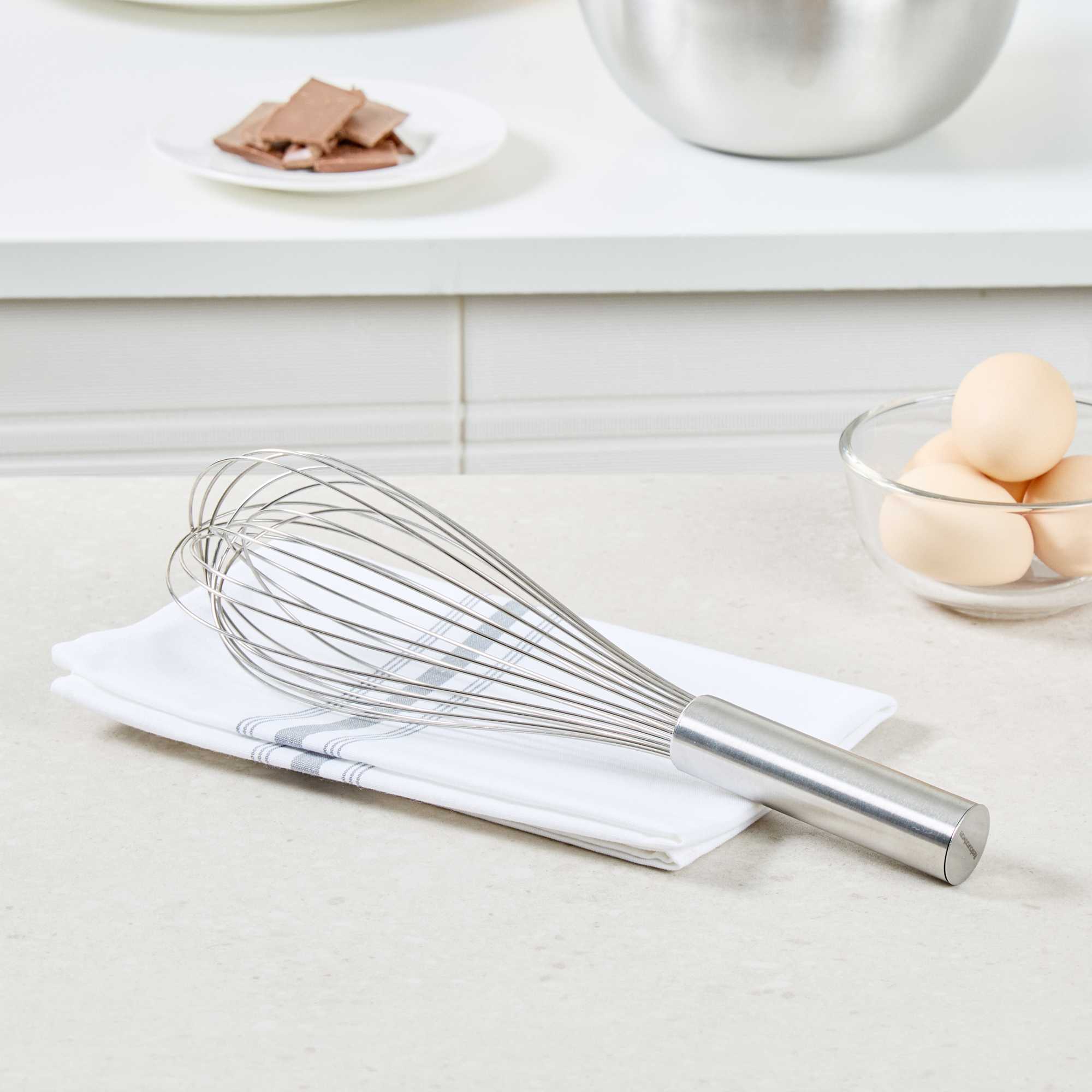 Met Lux Stainless Steel Piano Whisk - 12" - 1 count box