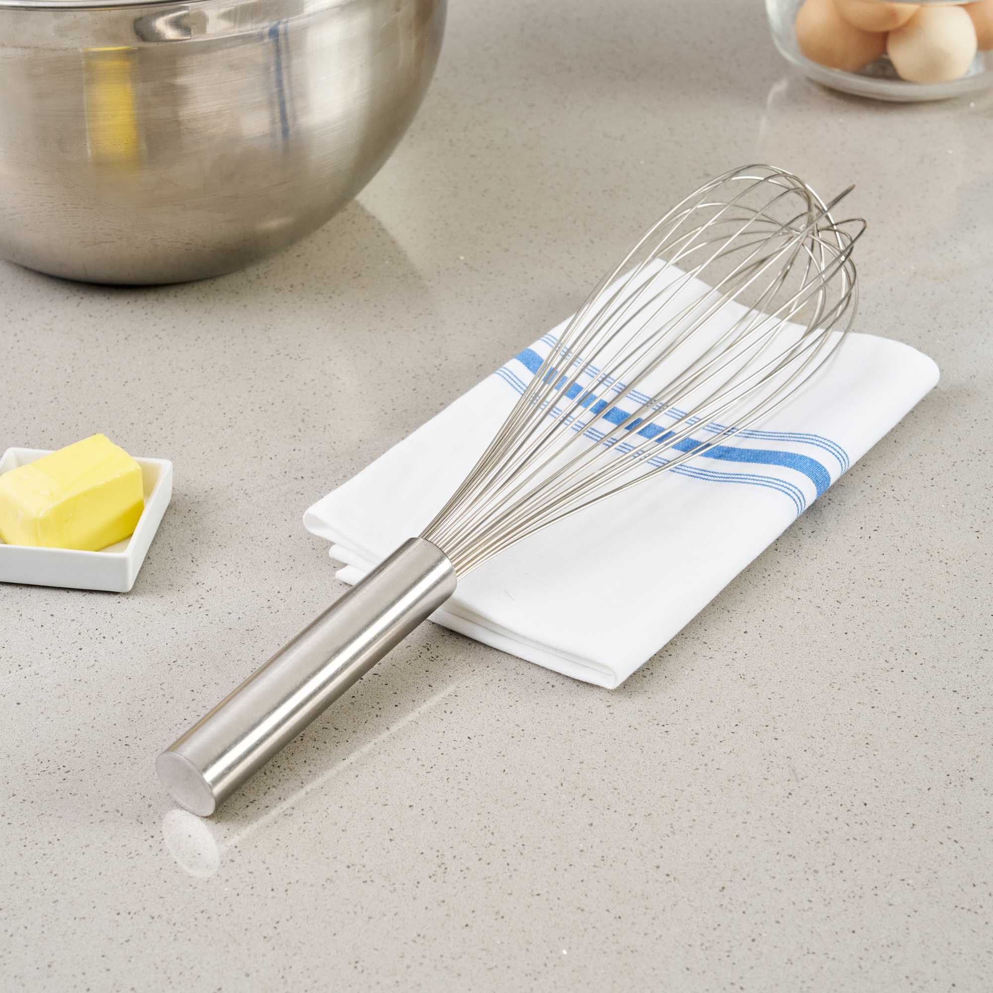 Met Lux Stainless Steel Piano Whisk - 16" - 1 count box