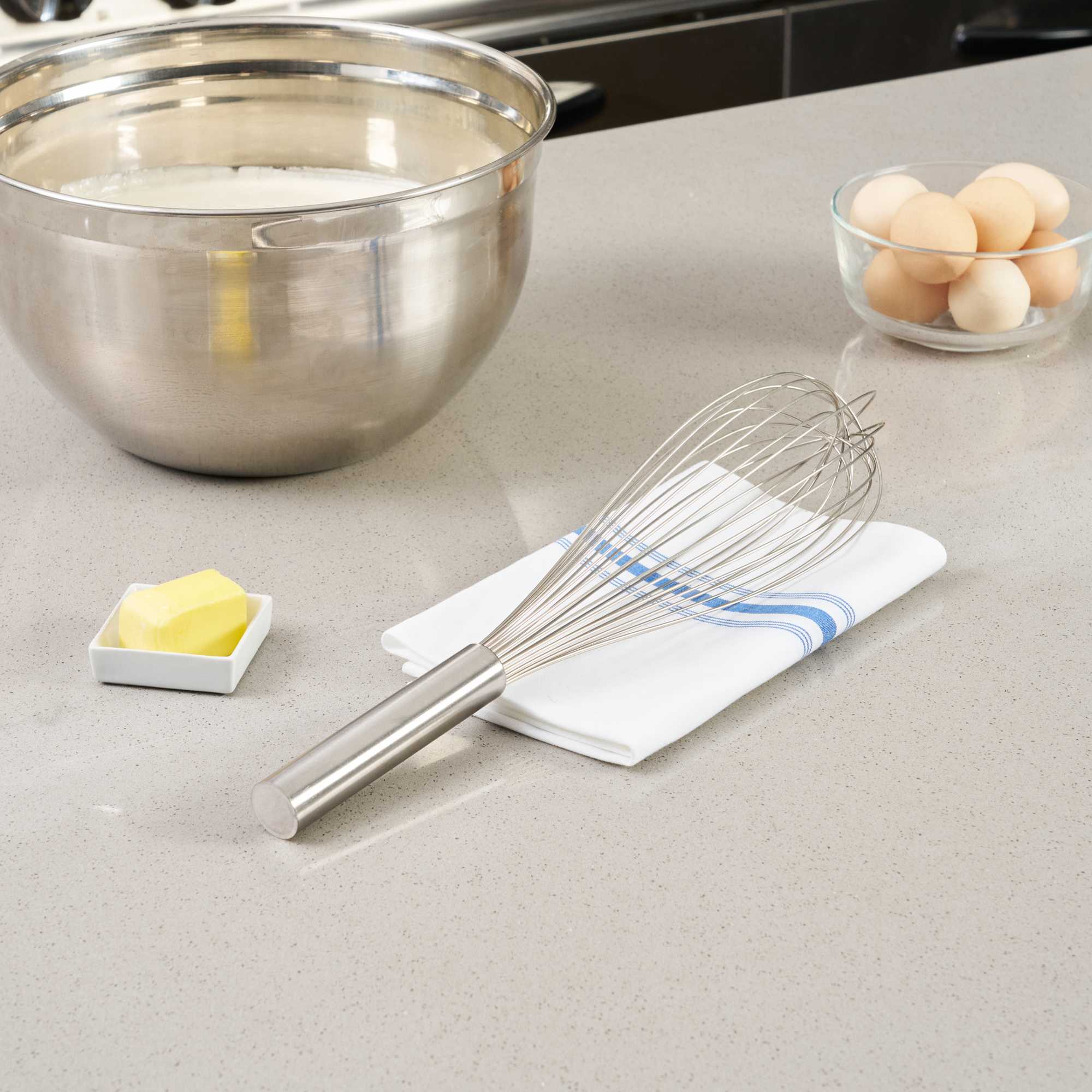 Met Lux Stainless Steel Piano Whisk - 16" - 1 count box
