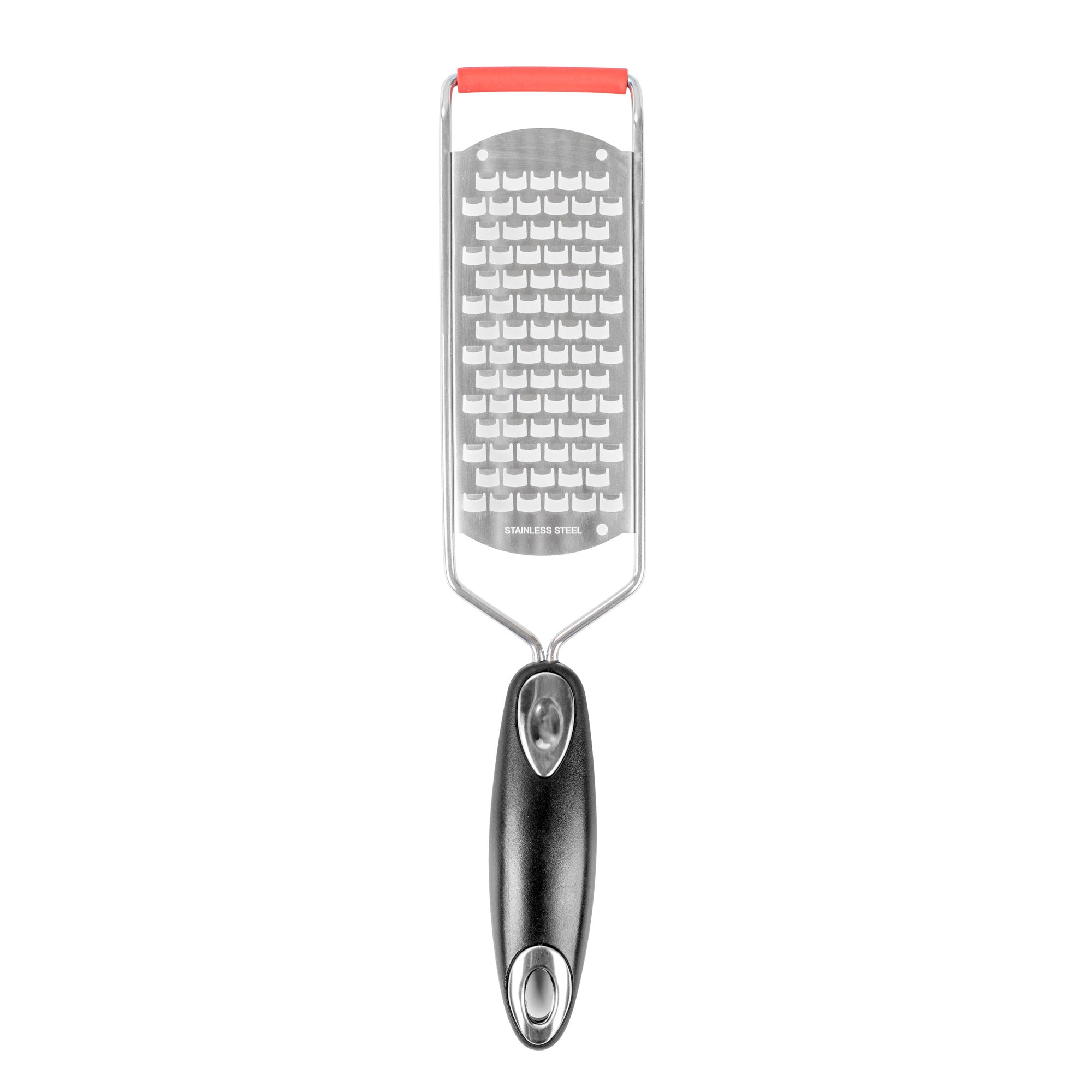 Met Lux Stainless Steel Coarse Grater - with Plastic Handle - 12" - 1 count box