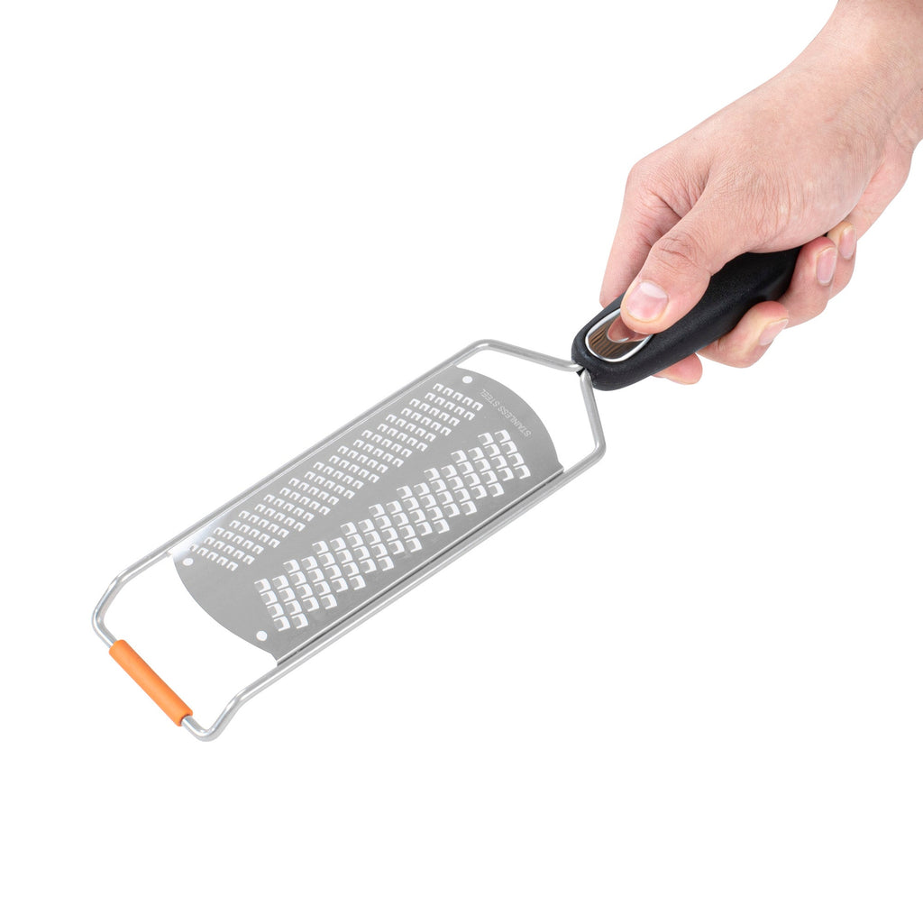 Met Lux Stainless Steel Fine Grater - with Plastic Handle - 12" - 1 count box