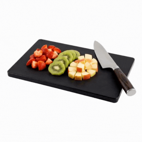 Bar Lux Black Plastic Cutting Board - Non-Slip, Professional Use - 6" x 9 3/4" - 1 count box