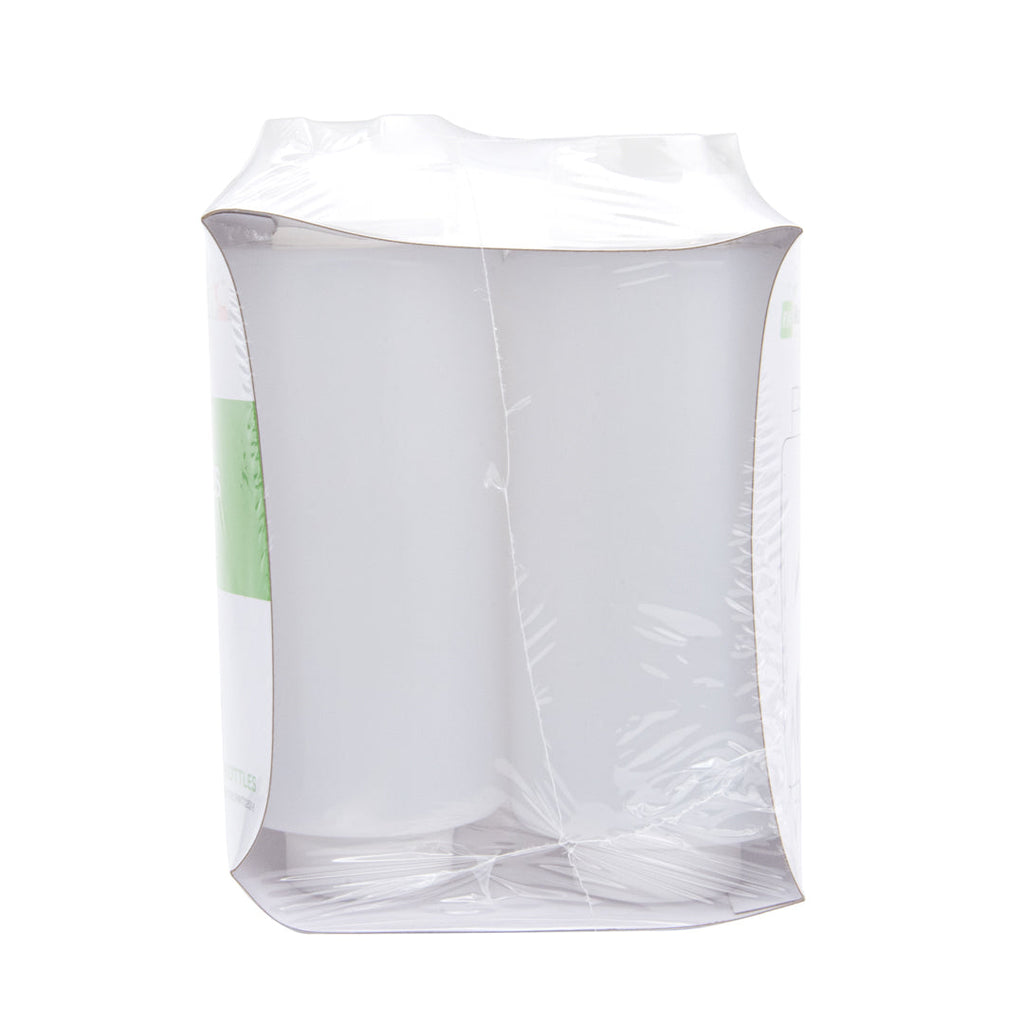 First In First Out 32 oz Clear Plastic Squeeze Bottle - Inverted, Refill & Dispensing Lid - 3 1/2" x 3 1/2" x 9" - 6 count box