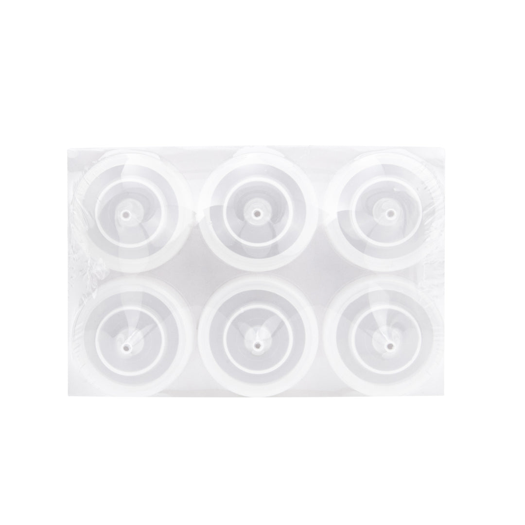 Sauce Tek 12 oz Clear Plastic Squeeze Bottle - Precision Tip - 2 1/4" x 2 1/4" x 8" - 6 count box