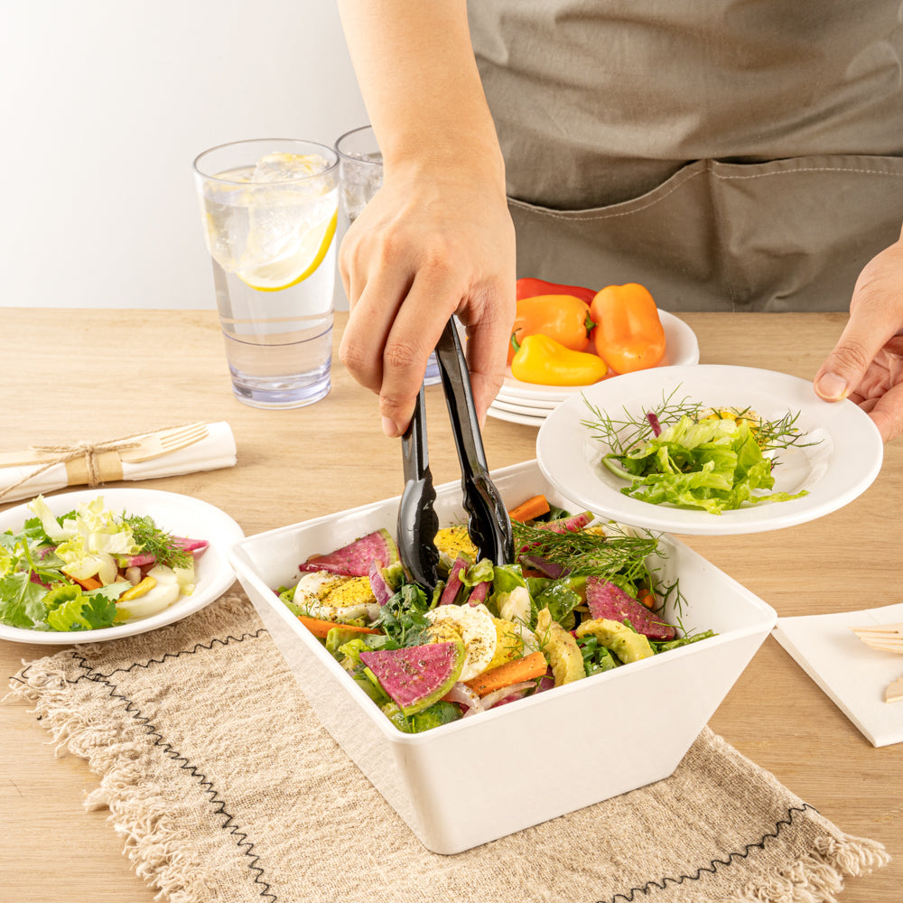 Cater Tek Black Plastic Catering Tongs - 6" - 1 count box
