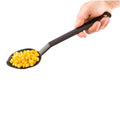 Cater Tek Black Plastic Catering Spoon - Perforated - 13" - 1 count box