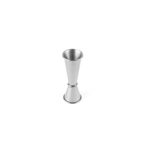 Bar Lux 1 oz / 2 oz Stainless Steel Jigger - Japanese Style, Brushed Finish - 1 count box