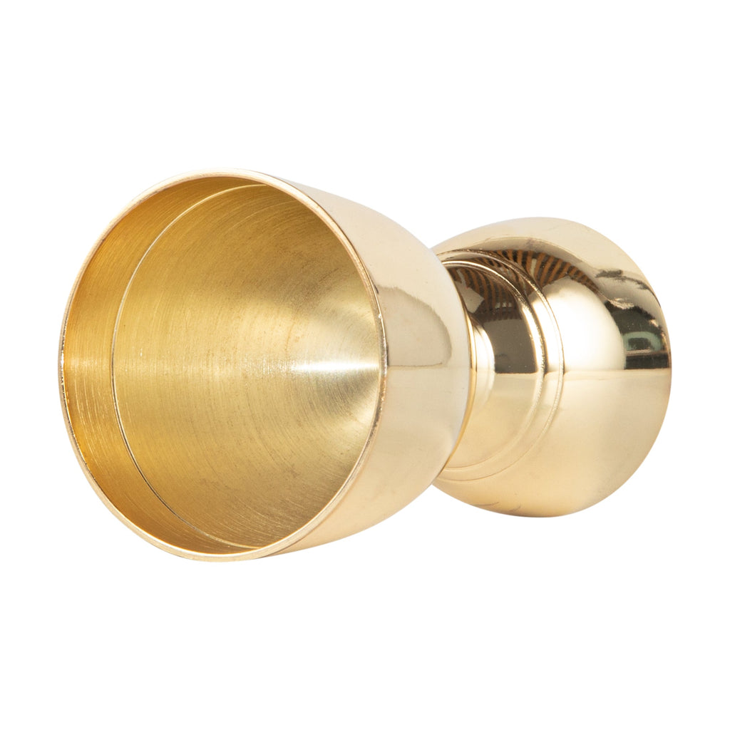 Bar Lux 1 oz / 2 oz Gold-Plated Stainless Steel Jigger - Negroni - 1 count box