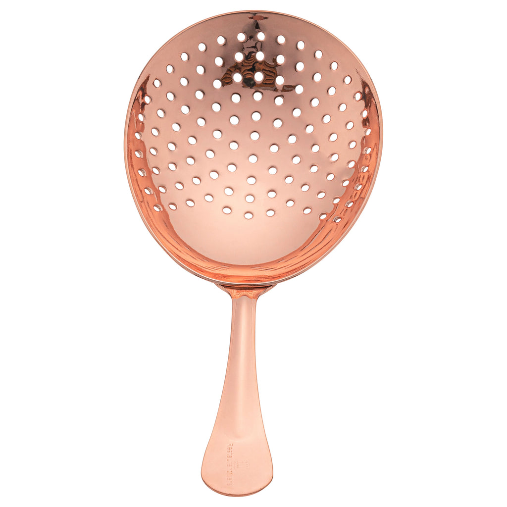 Bar Lux Copper-Plated Stainless Steel Julep Strainer - 6 1/2" - 1 count box