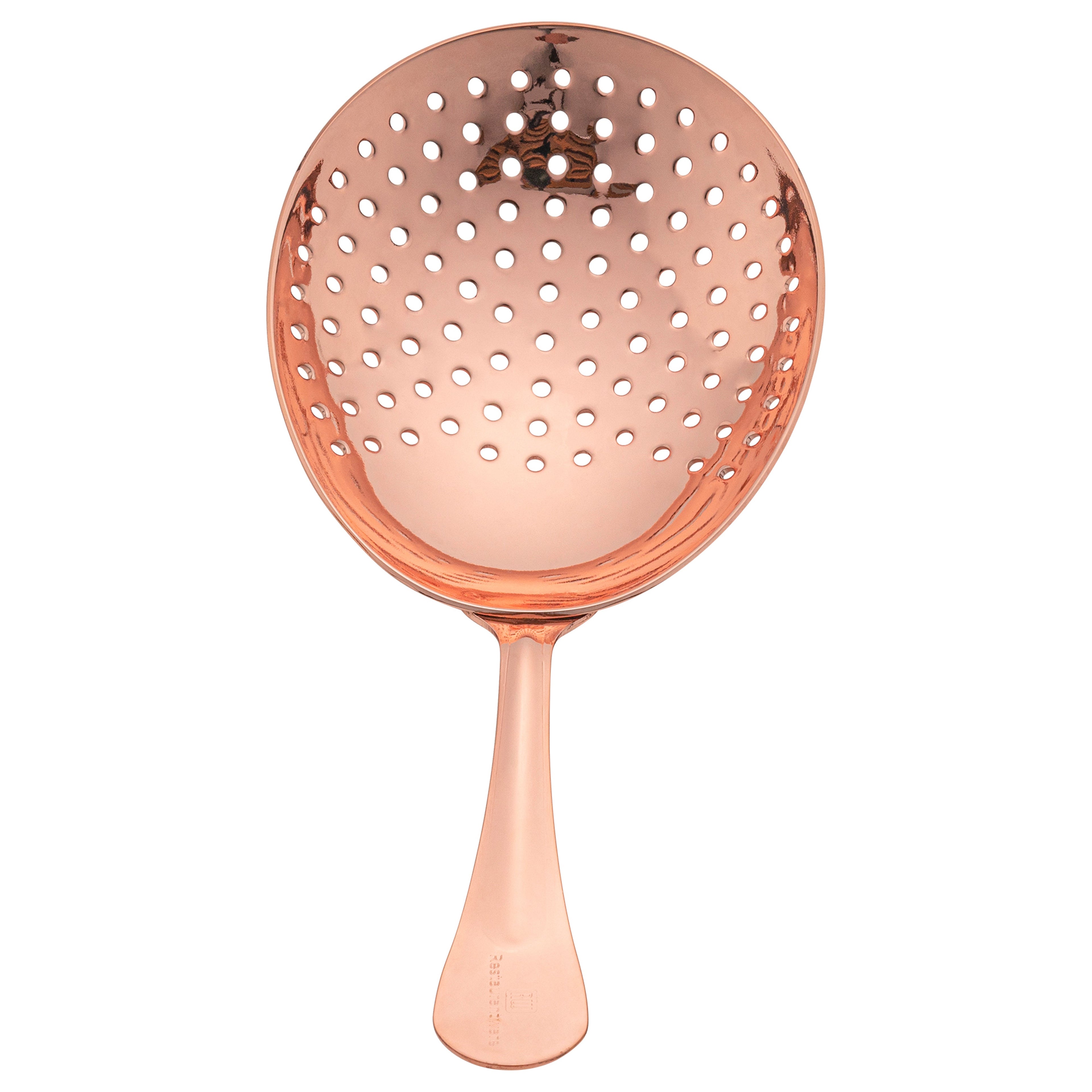 Bar Lux Copper-Plated Stainless Steel Julep Strainer - 6 1/2" - 1 count box