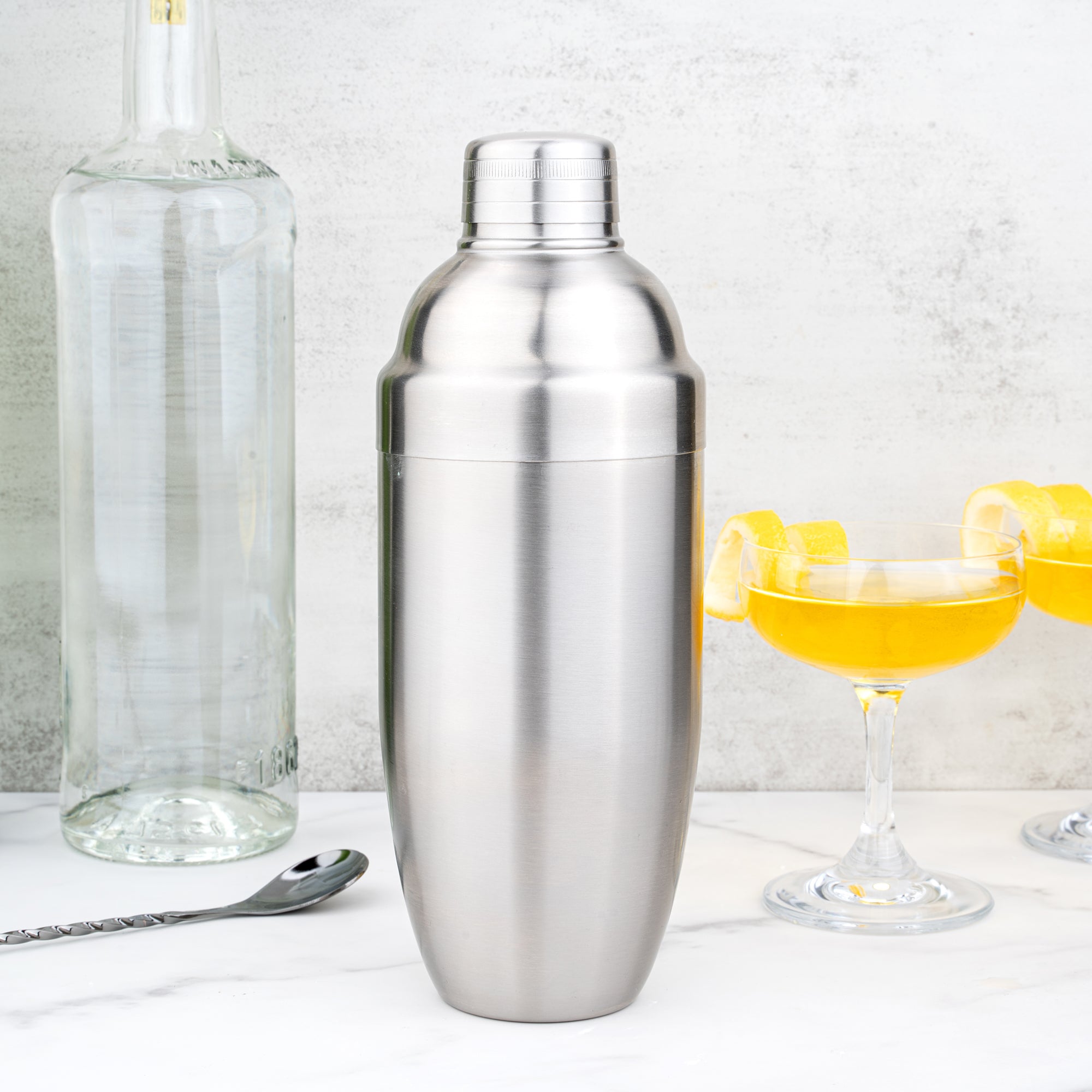 Bar Lux 24 oz Stainless Steel Cobbler Shaker - Brushed Finish - 1 count box