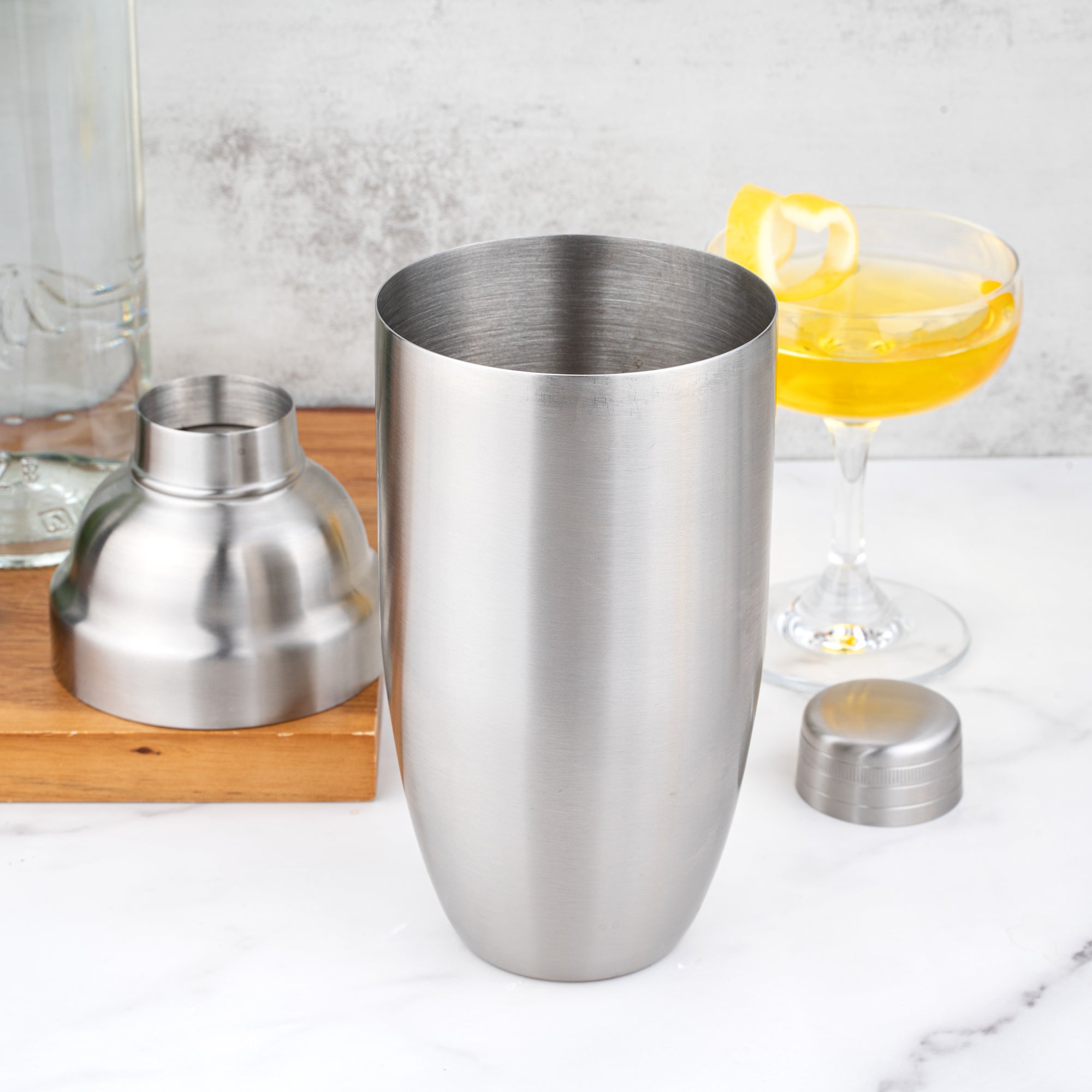 Bar Lux 24 oz Stainless Steel Cobbler Shaker - Brushed Finish - 1 count box
