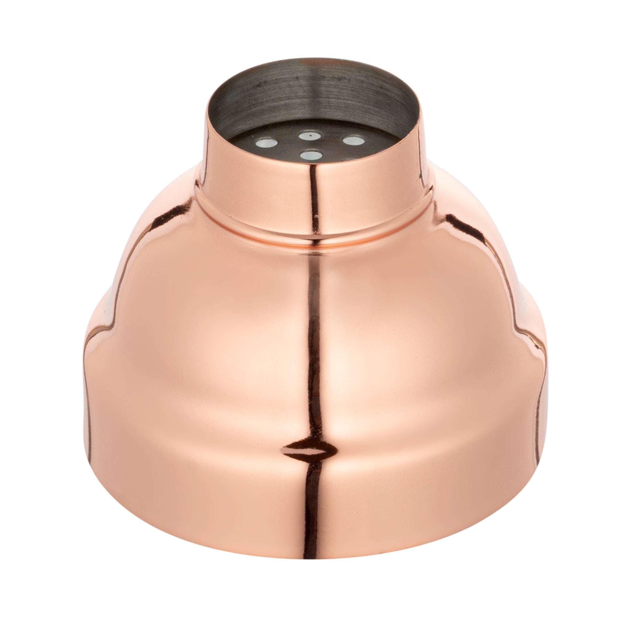 Bar Lux 24 oz Copper-Plated Stainless Steel Cobbler Shaker - 3 1/4" x 3 1/4" x 8 3/4" - 1 count box