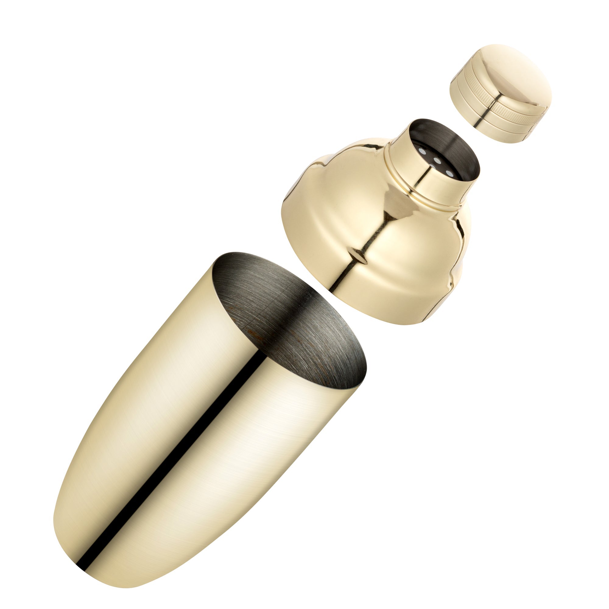 Bar Lux 24 oz Gold-Plated Stainless Steel Cobbler Shaker - 1 count box