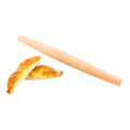 Pastry Tek Natural Wood French Rolling Pin - Tapered - 15" - 1 count box