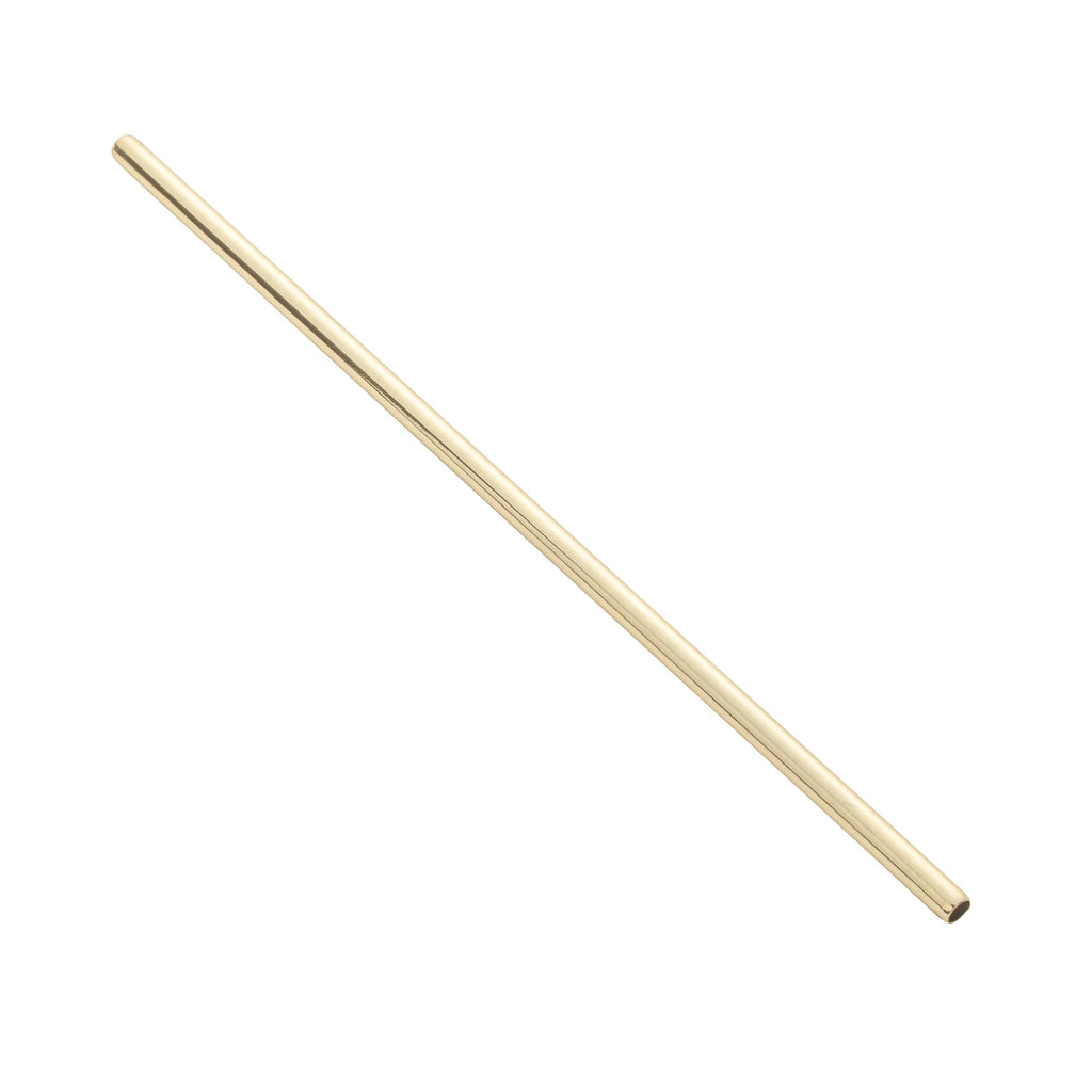 Bar Lux Gold-Plated Stainless Steel Straw - 7 1/2" - 2 count box