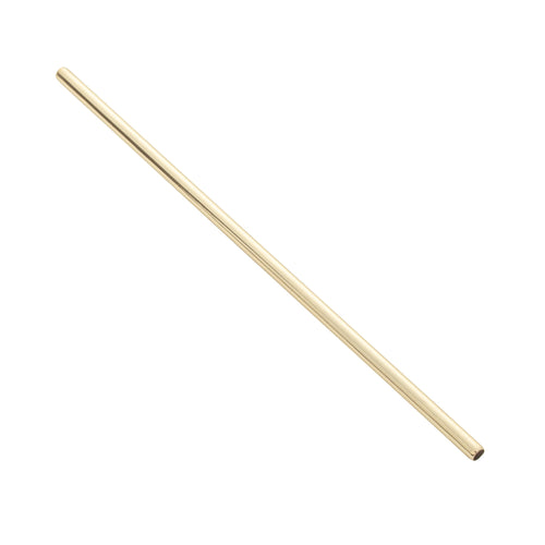 Bar Lux Gold-Plated Stainless Steel Straw - 7 1/2" - 2 count box