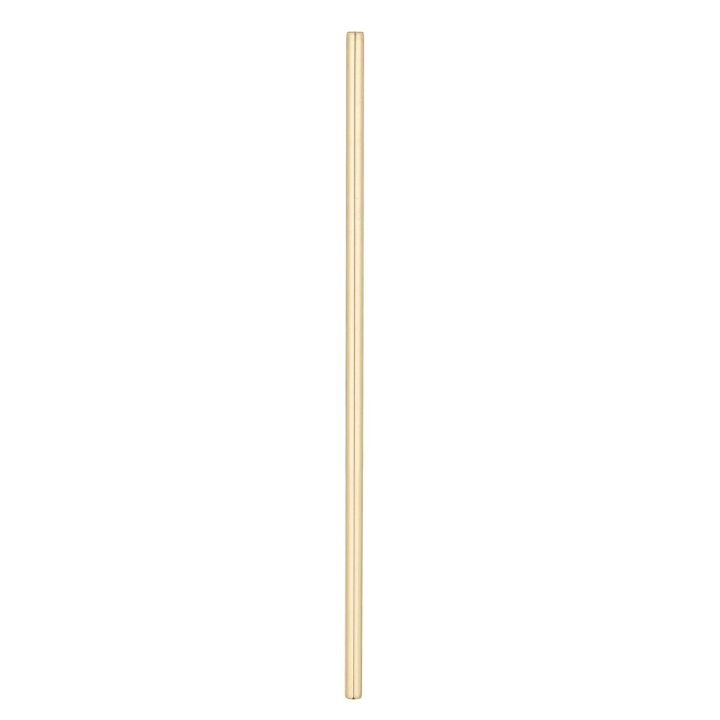 Bar Lux Gold-Plated Stainless Steel Straw - 7 1/2" - 2 count box