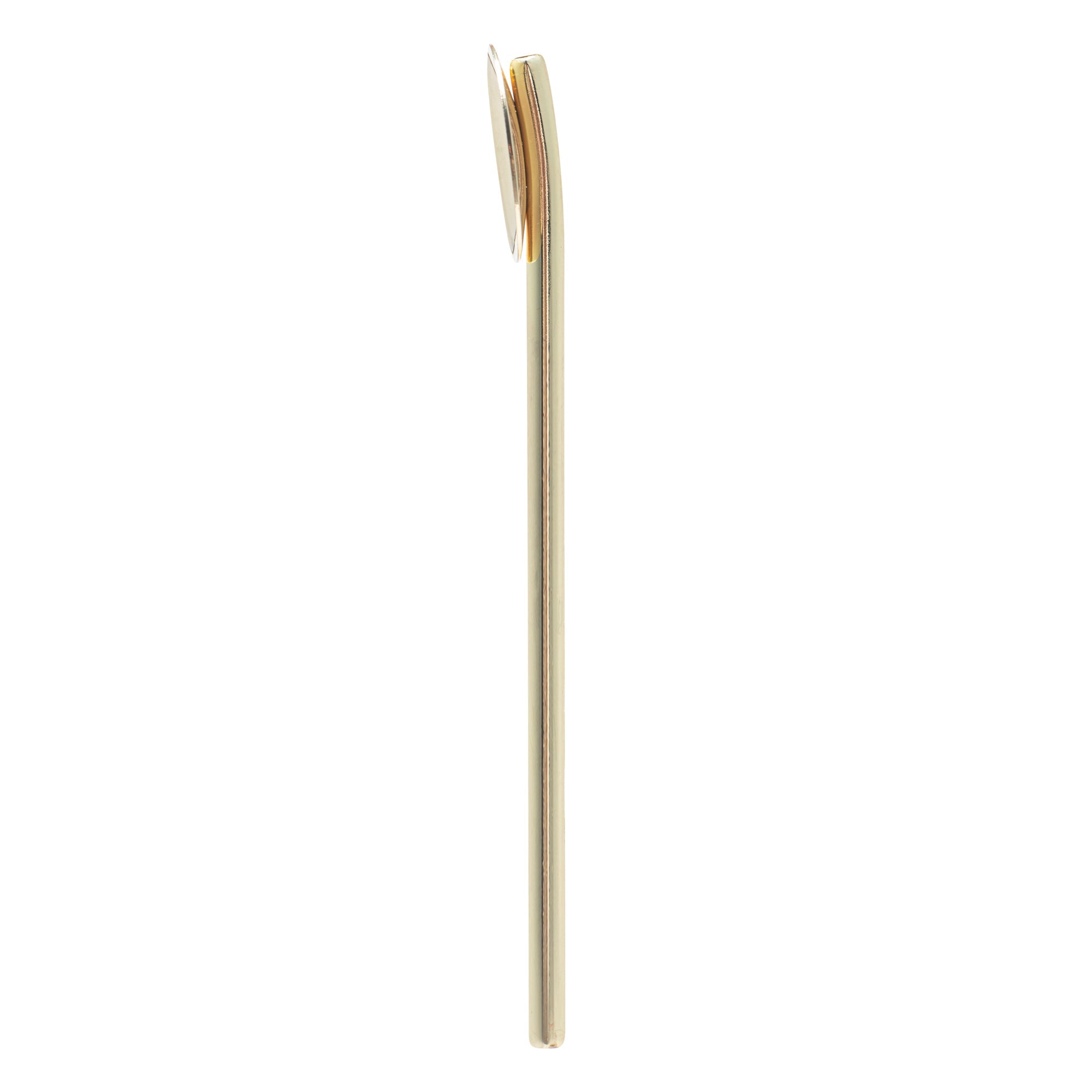 Bar Lux Gold-Plated Stainless Steel Julep Spoon Straw - 5" - 2 count box