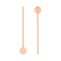 Bar Lux Copper-Plated Stainless Steel Julep Spoon Straw - 7 1/2" - 2 count box