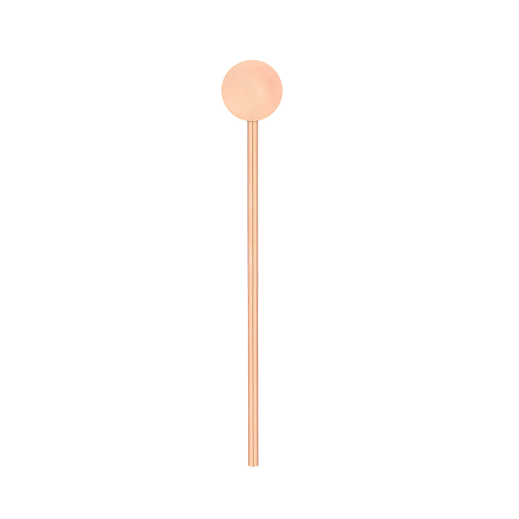 Bar Lux Copper-Plated Stainless Steel Julep Spoon Straw - 7 1/2" - 2 count box