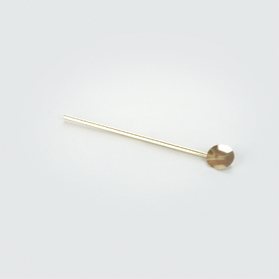 Bar Lux Gold-Plated Stainless Steel Julep Spoon Straw - 7 1/2" - 2 count box