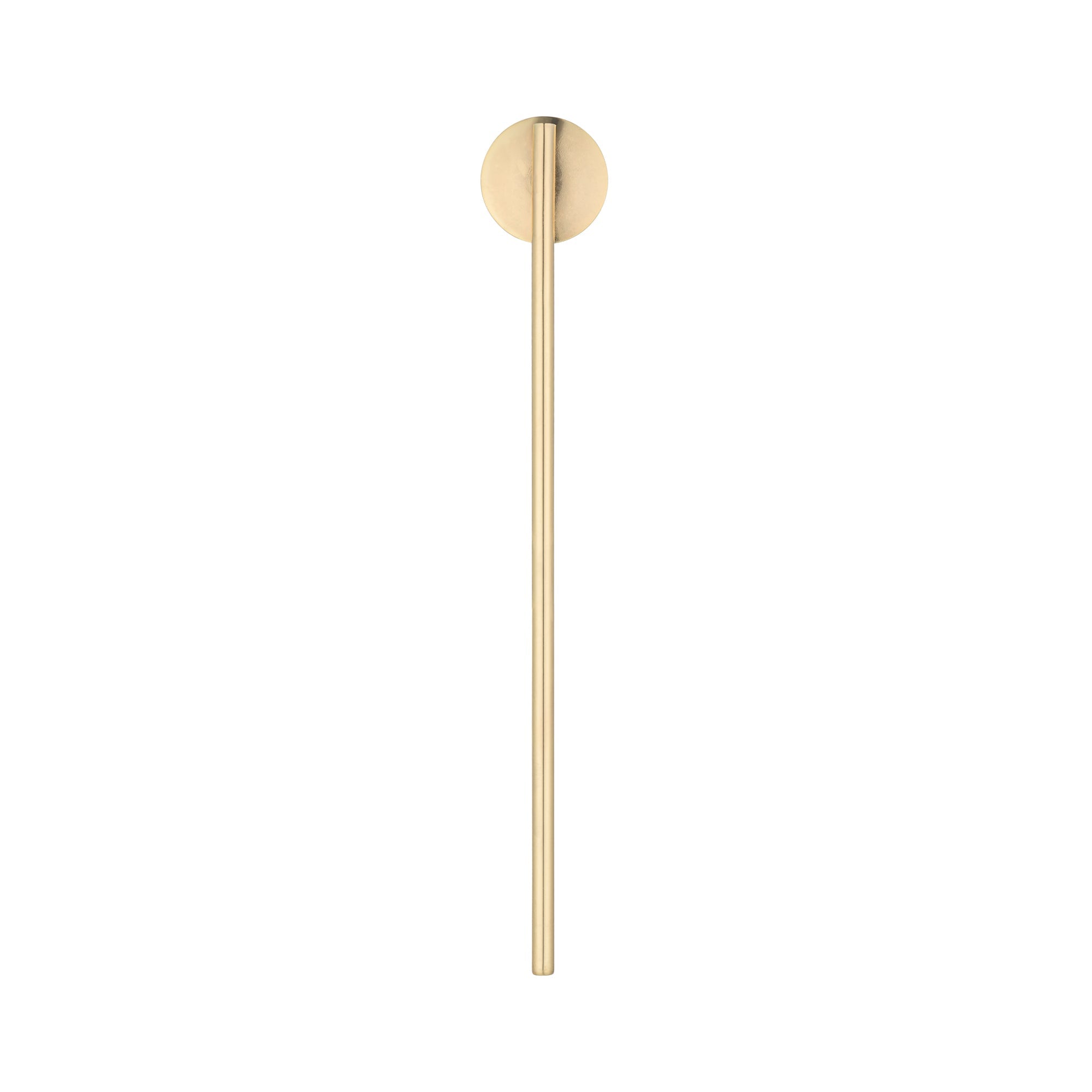 Bar Lux Gold-Plated Stainless Steel Julep Spoon Straw - 7 1/2" - 2 count box