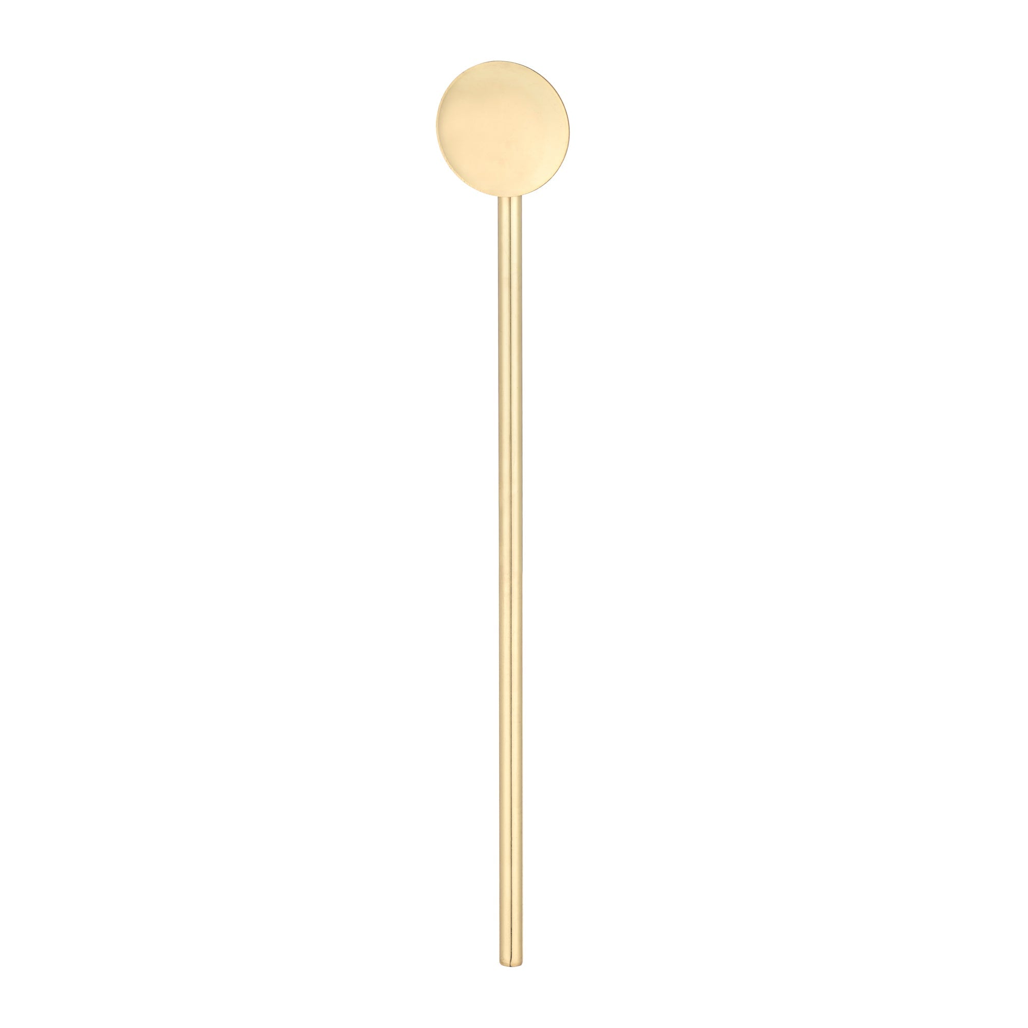 Bar Lux Gold-Plated Stainless Steel Julep Spoon Straw - 7 1/2" - 2 count box
