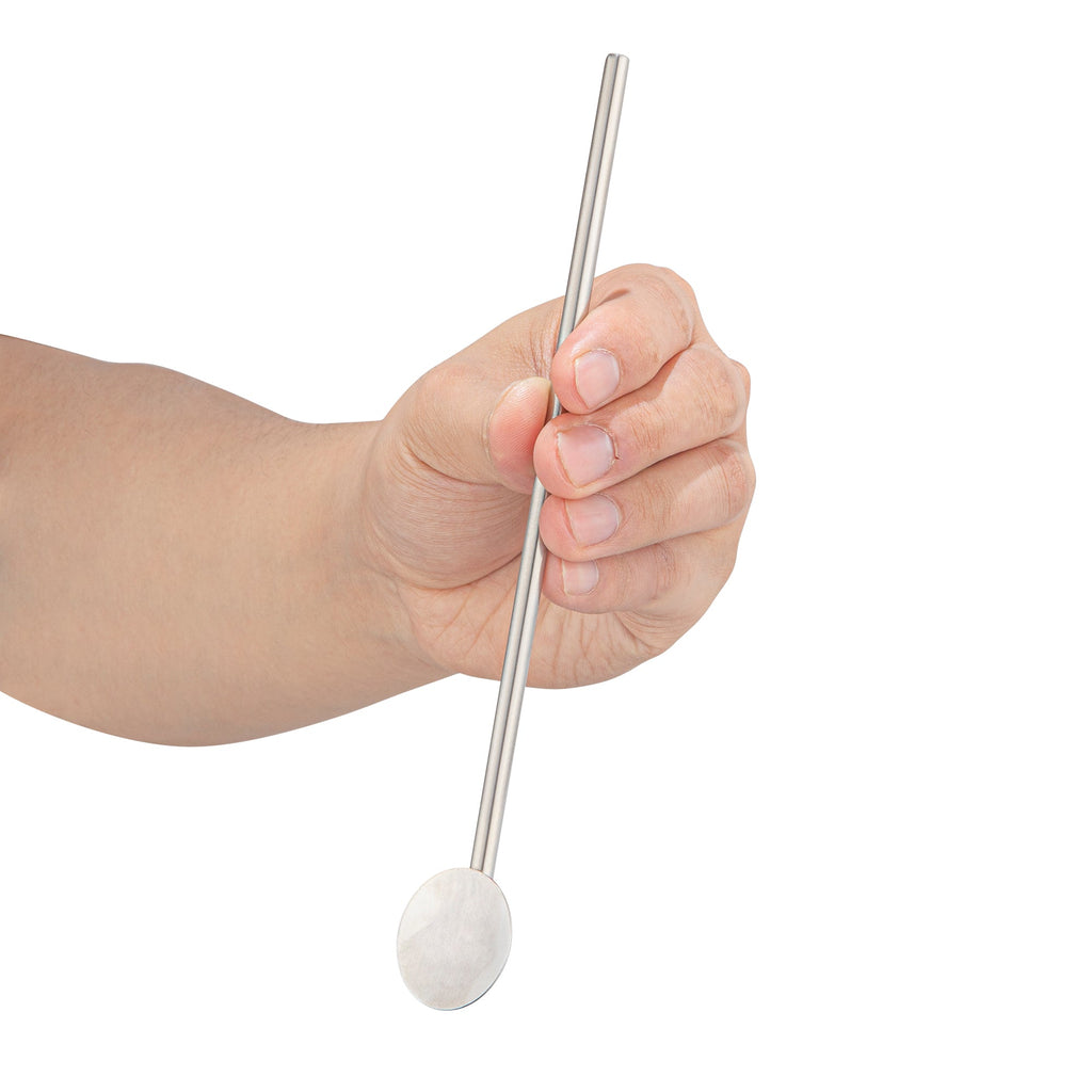 Bar Lux Stainless Steel Julep Spoon Straw - 7 1/2" - 2 count box