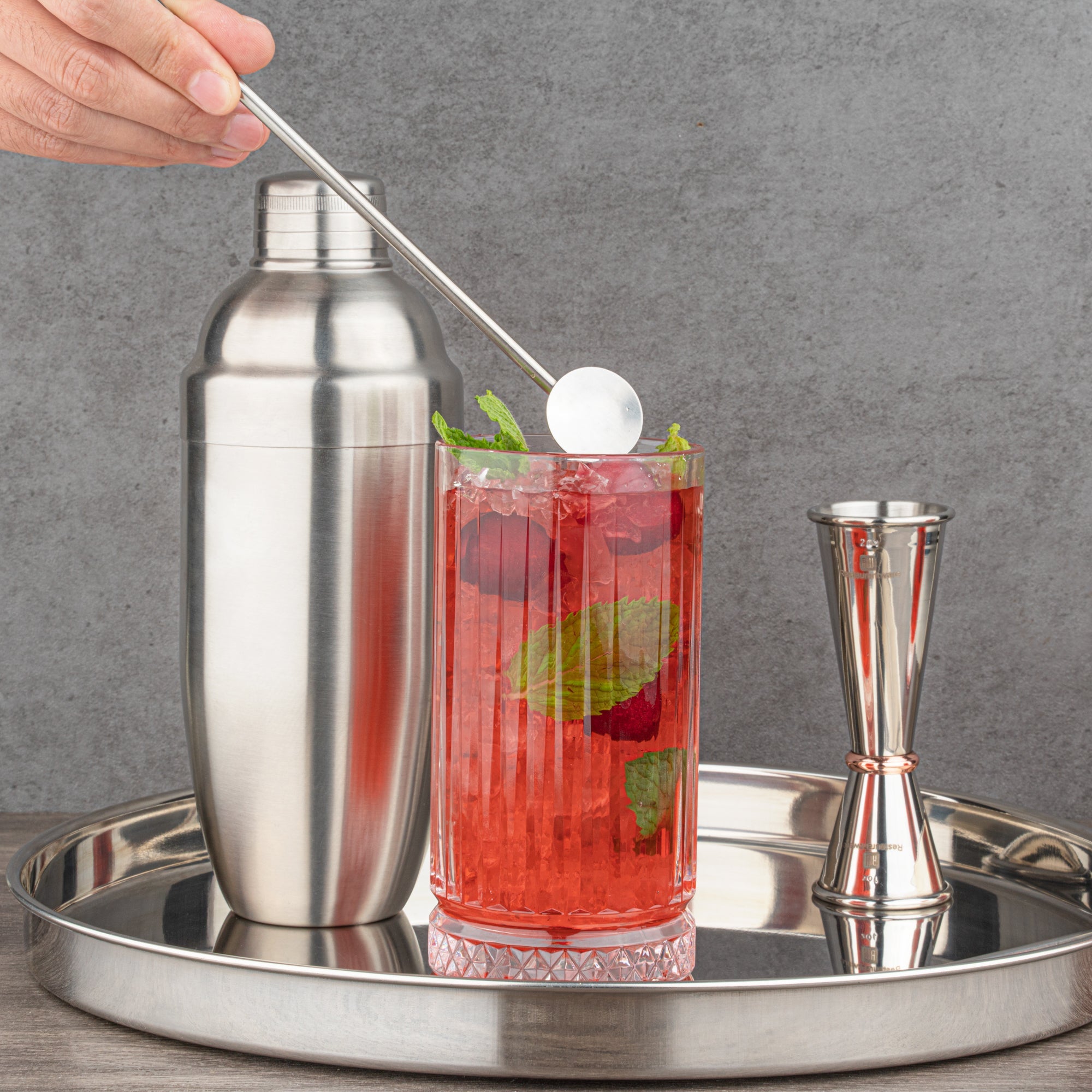 Bar Lux Stainless Steel Julep Spoon Straw - 7 1/2" - 2 count box