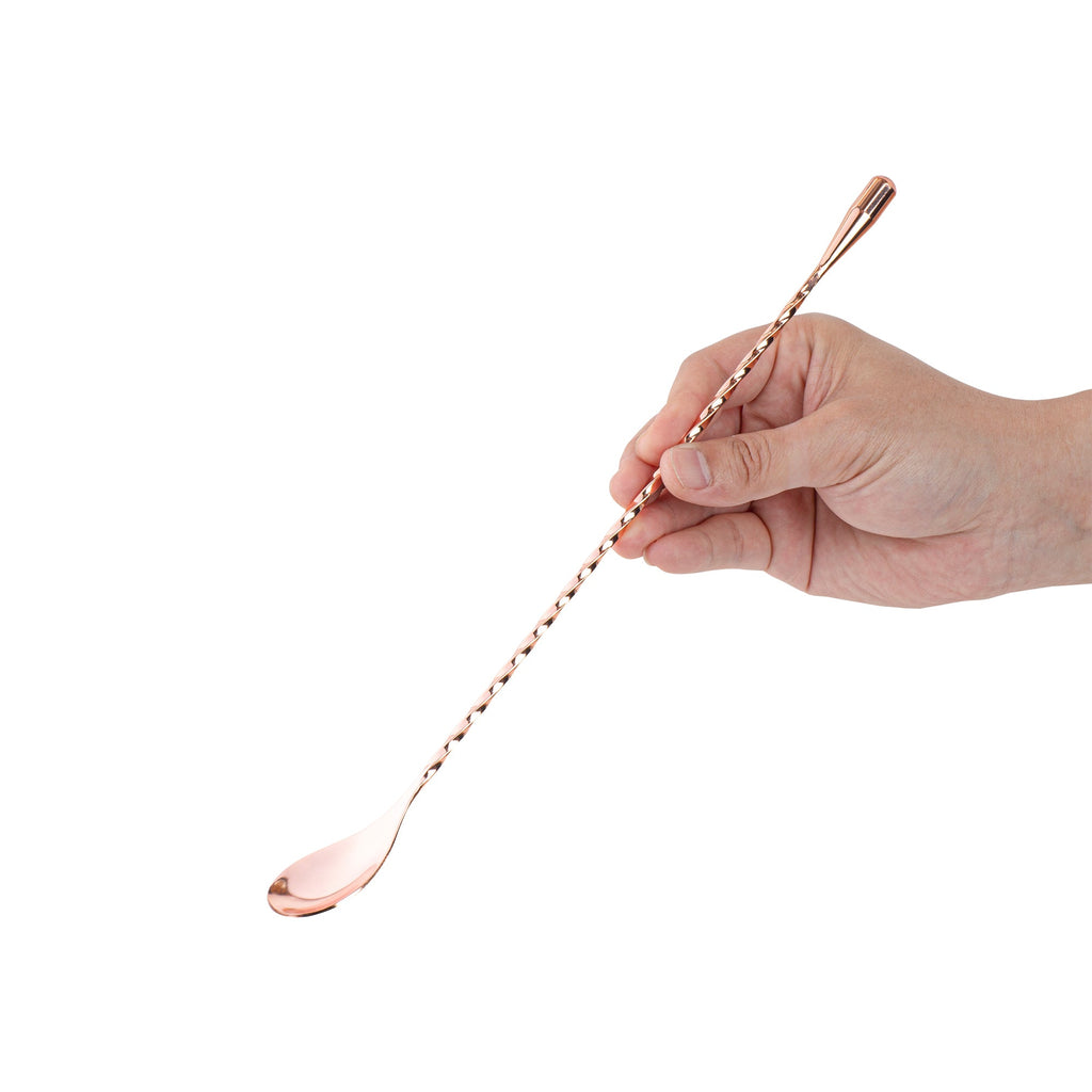 Bar Lux Copper-Plated Stainless Steel Belicoso Barspoon - 12" - 1 count box