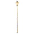 Bar Lux Gold-Plated Stainless Steel Belicoso Barspoon - 12" - 1 count box