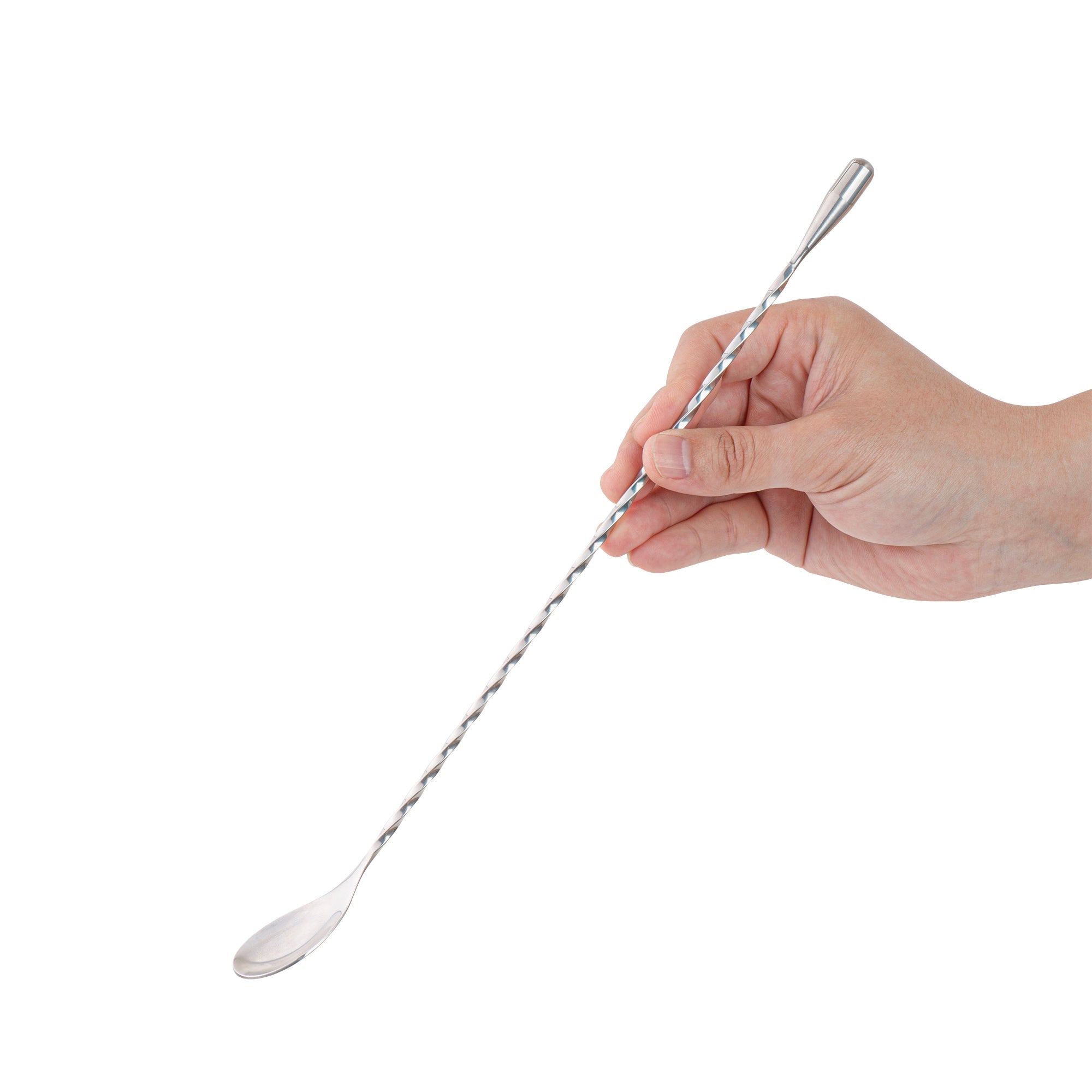 Bar Lux Stainless Steel Belicoso Barspoon - 12" - 1 count box