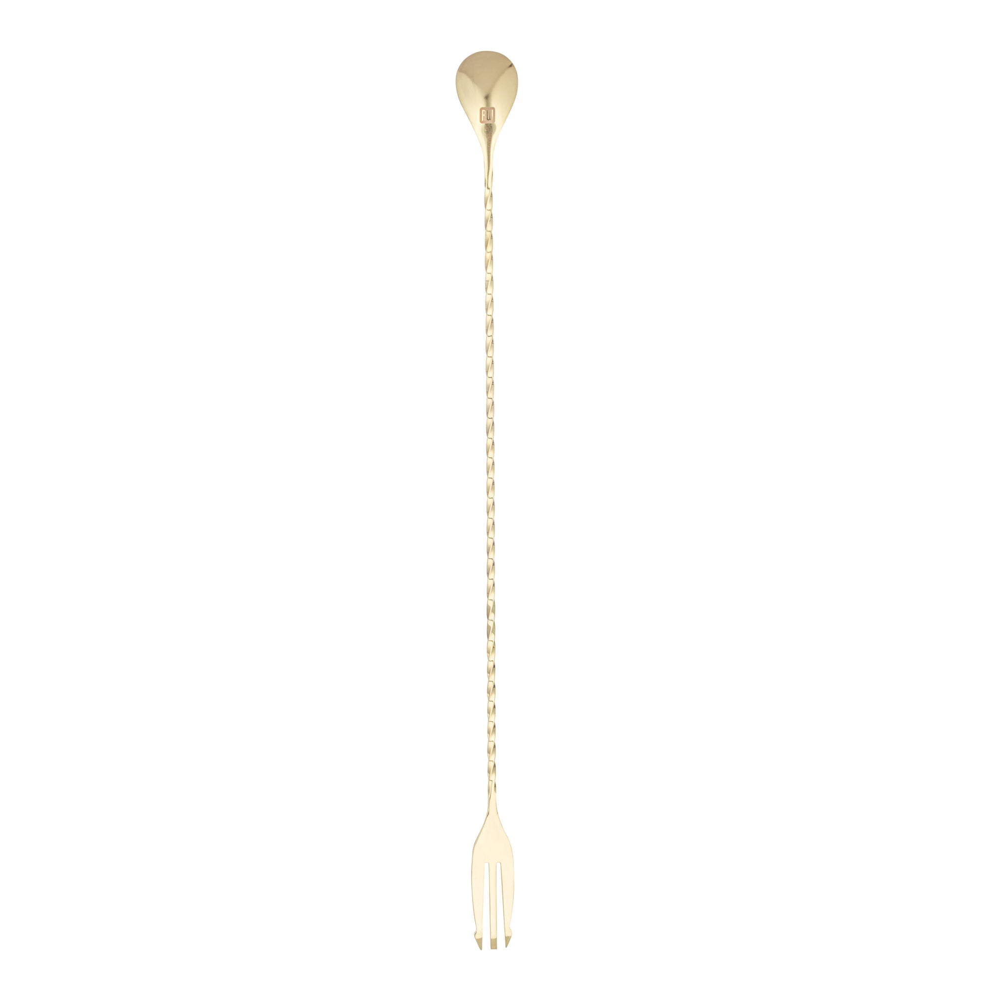 Bar Lux Gold-Plated Stainless Steel Trident Barspoon - 16" - 1 count box