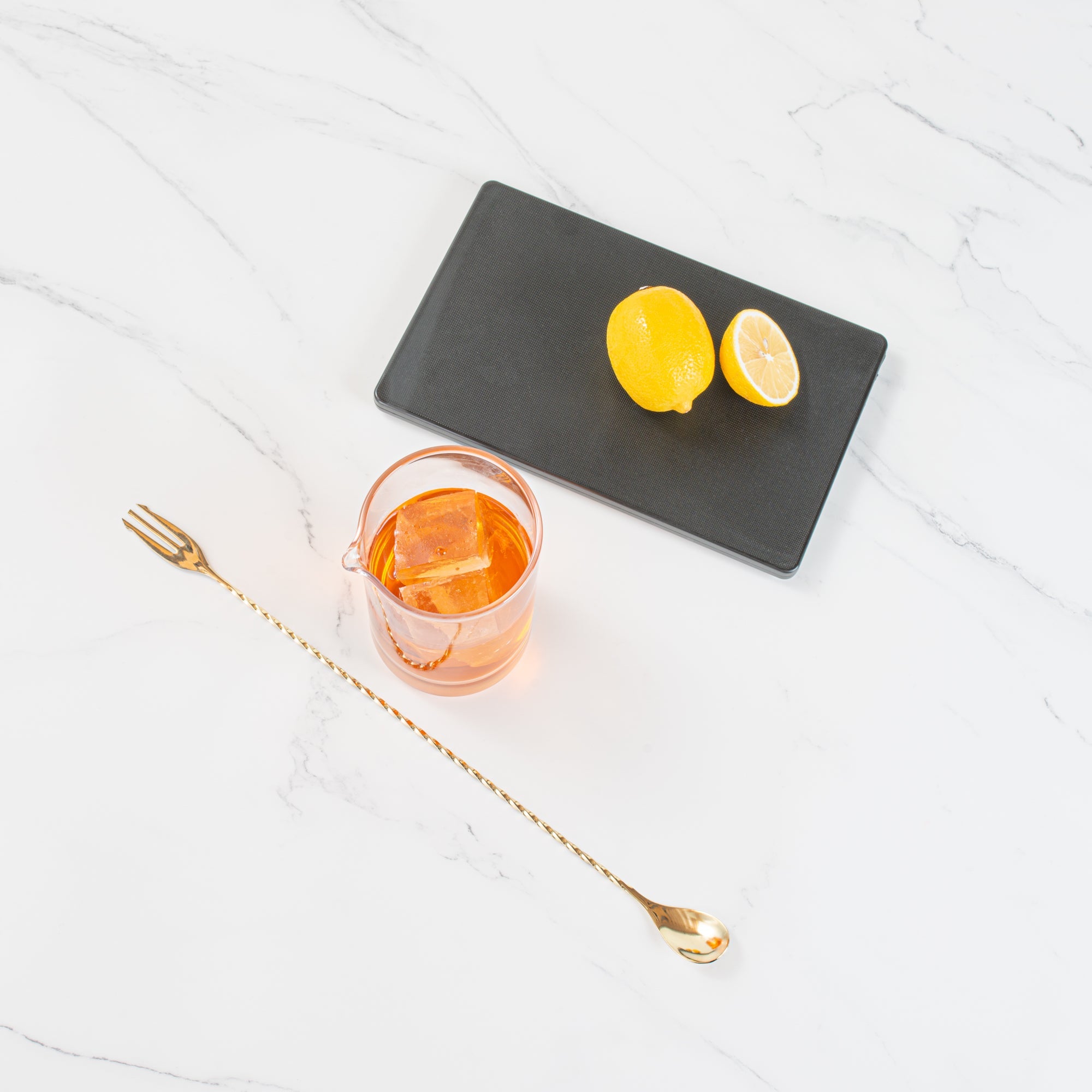 Bar Lux Gold-Plated Stainless Steel Trident Barspoon - 16" - 1 count box