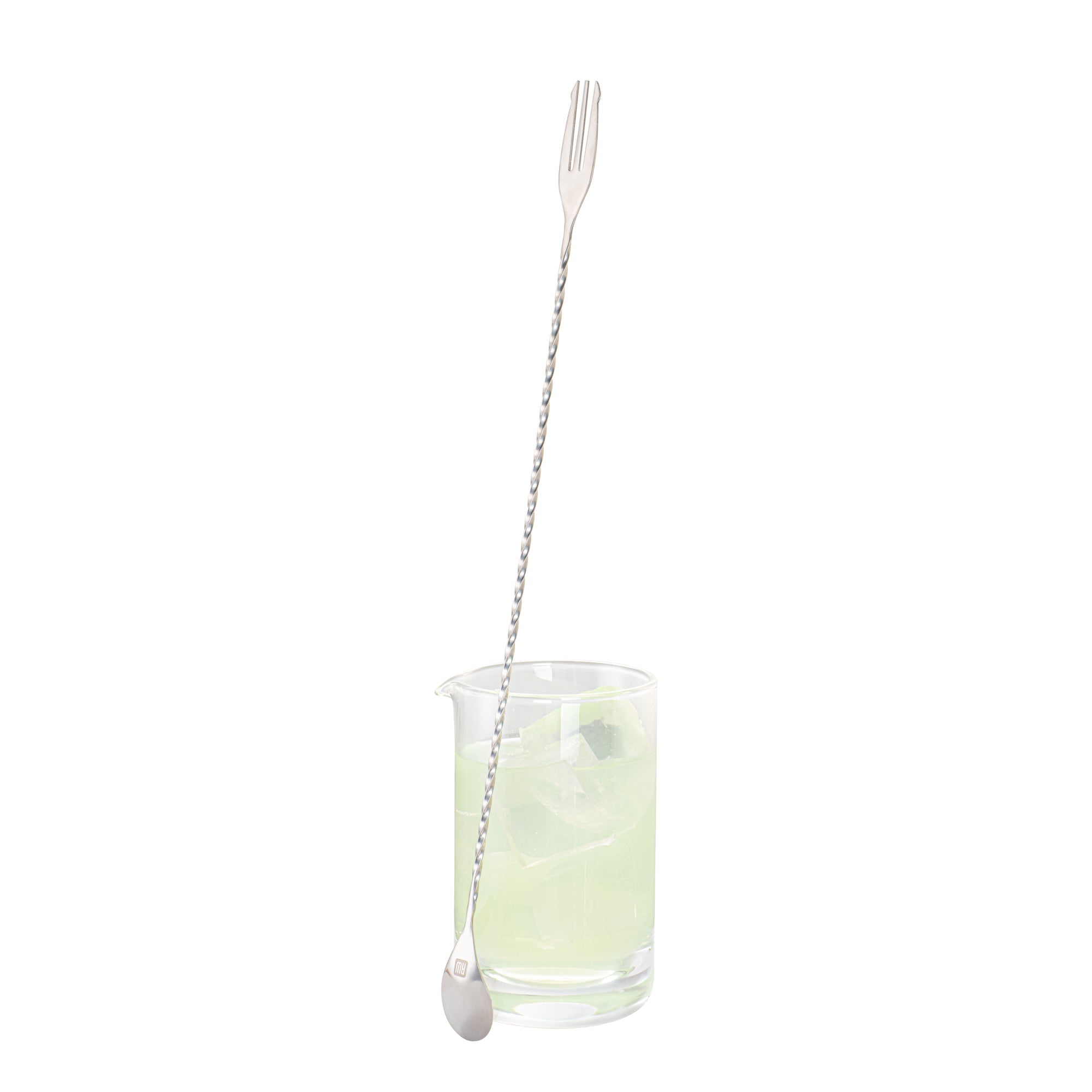 Bar Lux Stainless Steel Trident Barspoon - 16" x 1 1/4" x 1/2" - 1 count box