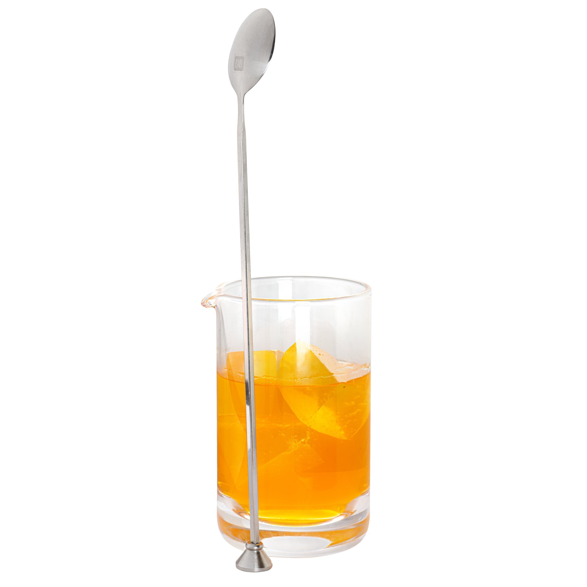Bar Lux Stainless Steel Muddler Barspoon - 12" x 1 1/4" x 3/4" - 1 count box