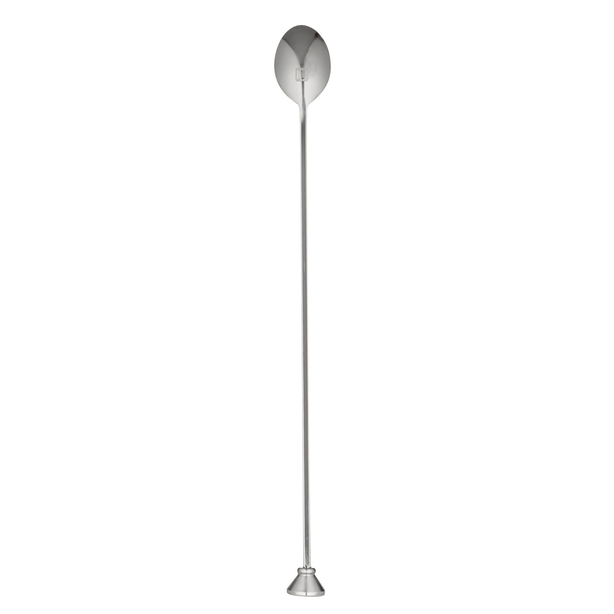 Bar Lux Stainless Steel Muddler Barspoon - 12" x 1 1/4" x 3/4" - 1 count box