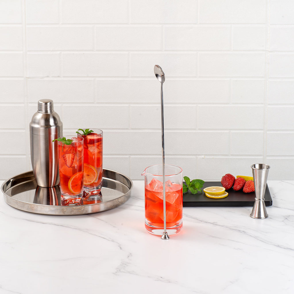 Bar Lux Stainless Steel Muddler Barspoon - 16" x 1 1/4" x 3/4" - 1 count box