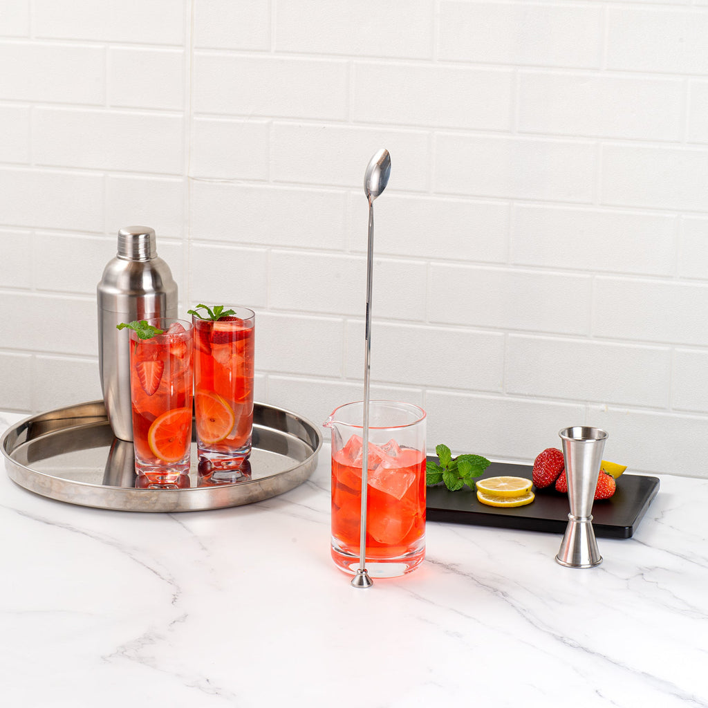 Bar Lux Stainless Steel Muddler Barspoon - 16" x 1 1/4" x 3/4" - 1 count box